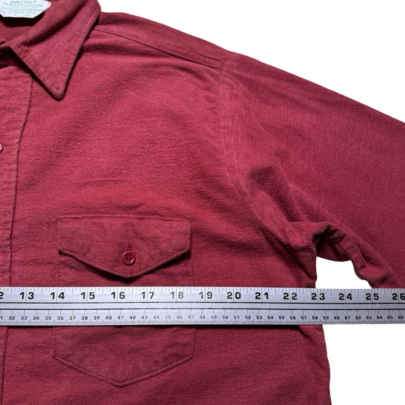 Other Vintage Arctic Chamois Shirt Button L USA Made 90s Mens Red Size US L / EU 52-54 / 3 - 5 Thumbnail