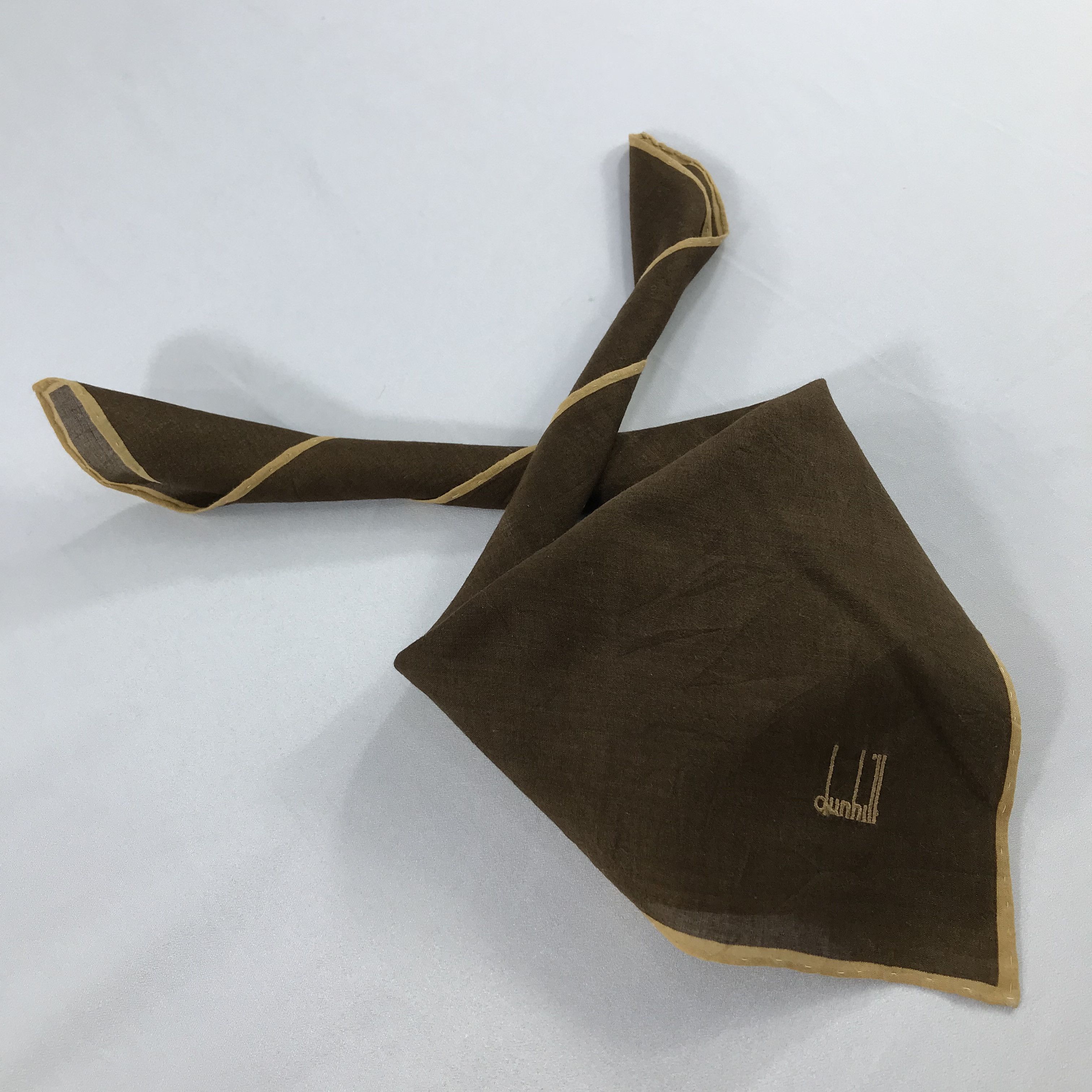 Alfred Dunhill × Vintage Dunhill Bandana / Handkerchief / Neckerchief - S2060 Size ONE SIZE - 4 Thumbnail