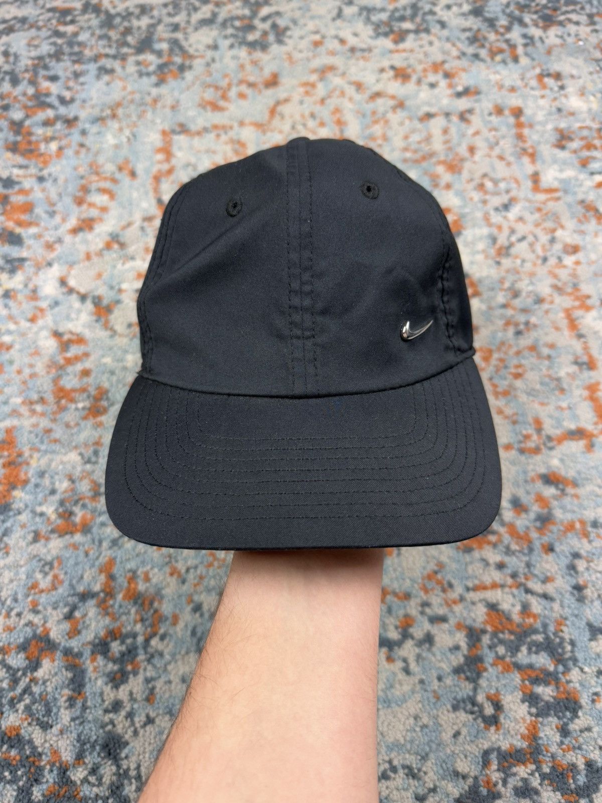 Nike × Vintage Vintage y2k Nike jewel metal swoosh logo hat cap Size ONE SIZE - 2 Thumbnail