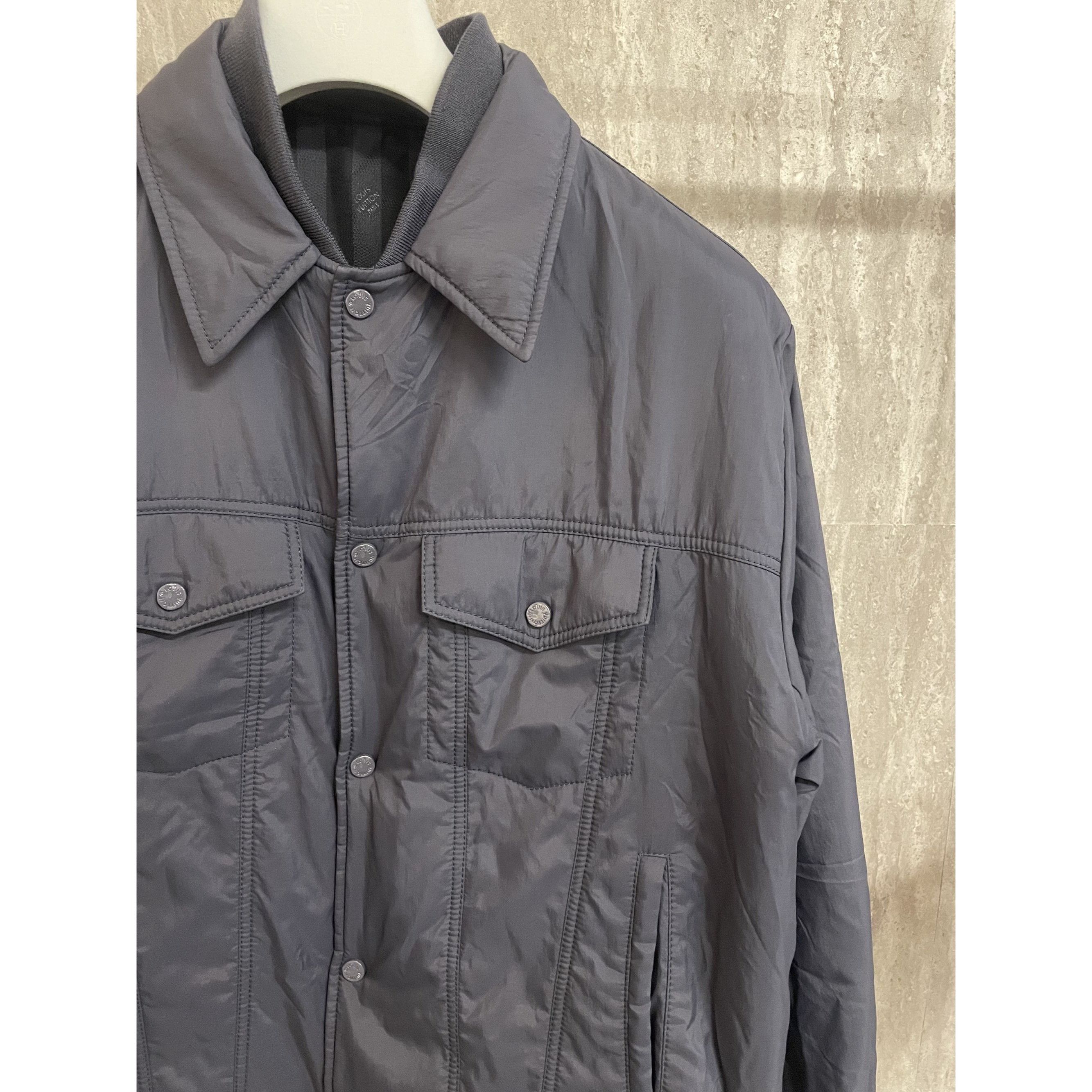 Louis Vuitton Louis Vuitton Mens Navy Quilted Jacket Size 52 Size US L / EU 52-54 / 3 - 5 Thumbnail