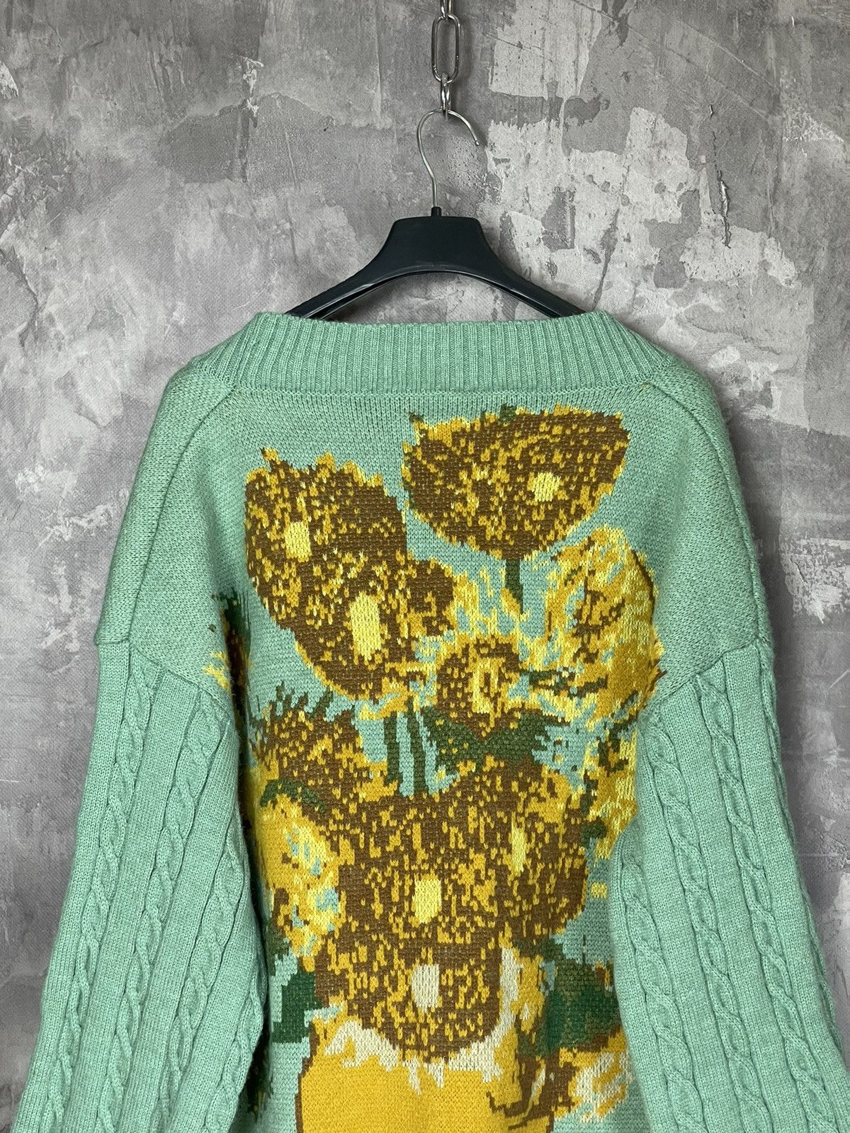 Other Avant Garde Oversized Cardigan Sunflower Logo Sweater Size L / US 10 / IT 46 - 10 Thumbnail