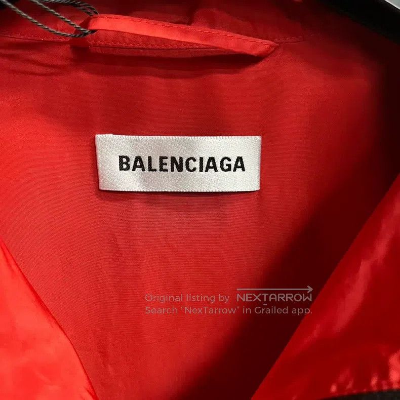 Balenciaga Balenciaga Red Lettering Logo Zipper Jacket Size XS / US 0-2 / IT 36-38 - 2 Thumbnail