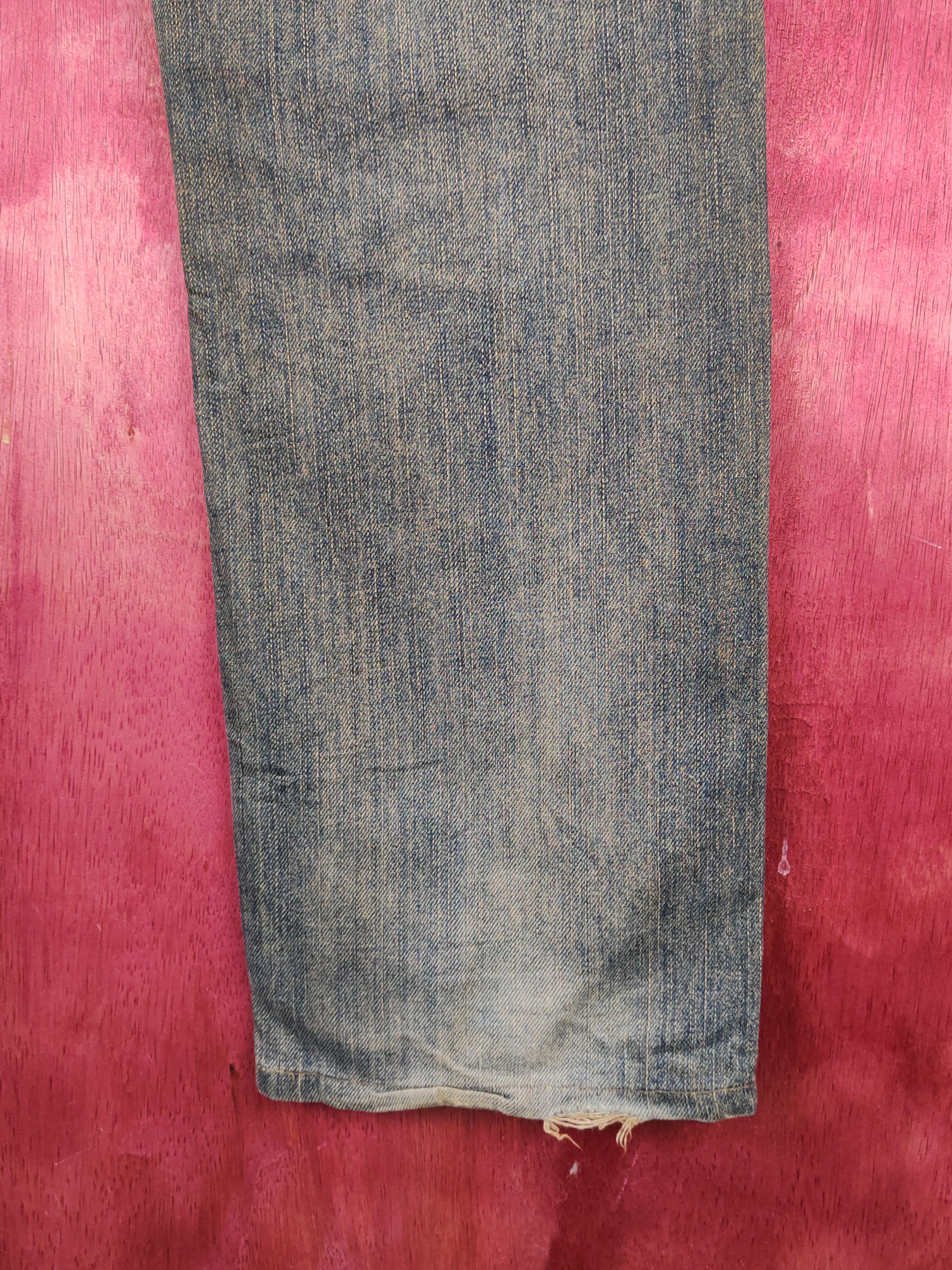 Edwin Edwin Dark Blue Faded Distressed Ripped Jeans #S2239 Size US 31 - 13 Thumbnail