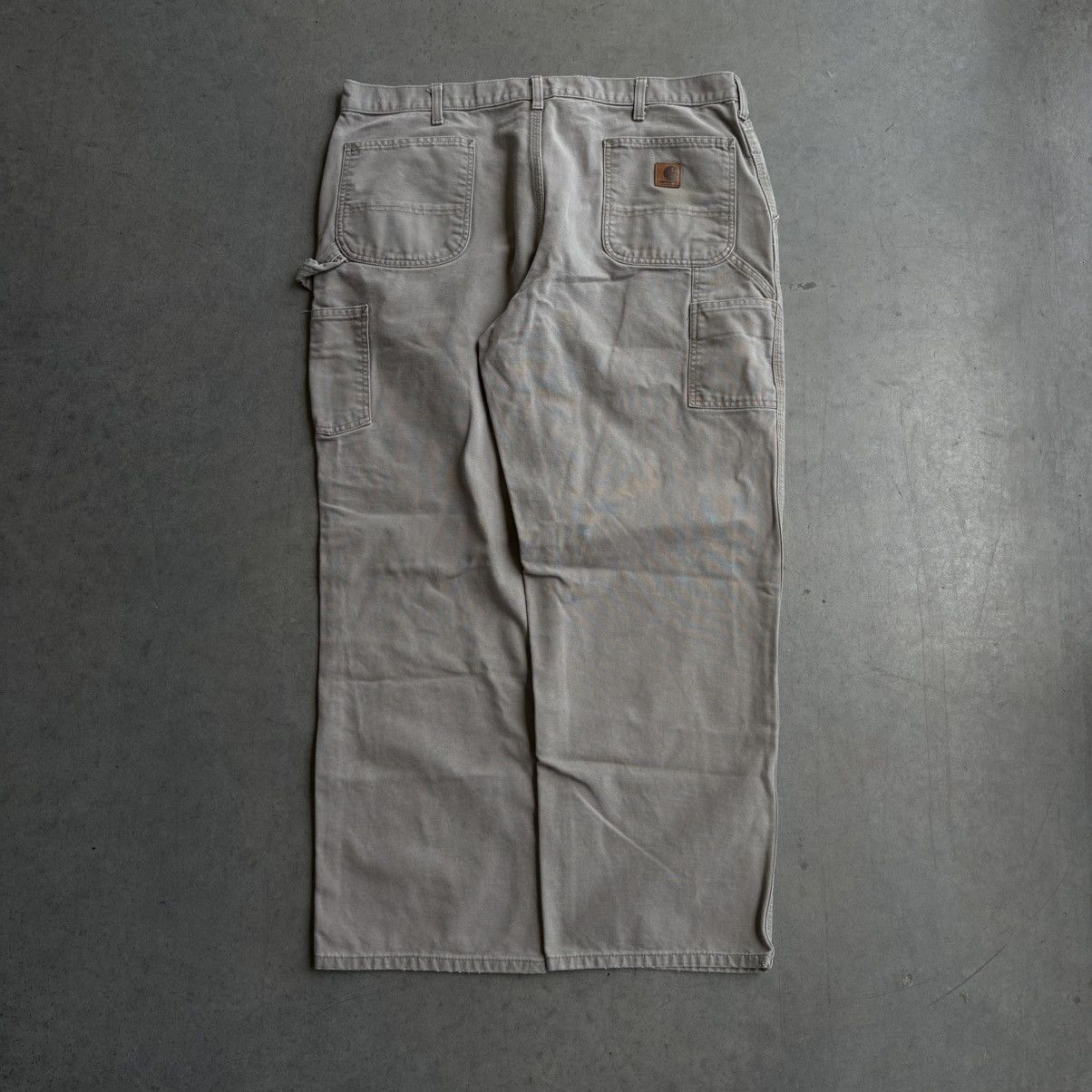Carhartt × Vintage Vintage 40x30 Carhartt Carpenter Pants Beige Workwear Baggy Size US 40 / EU 56 - 9 Thumbnail