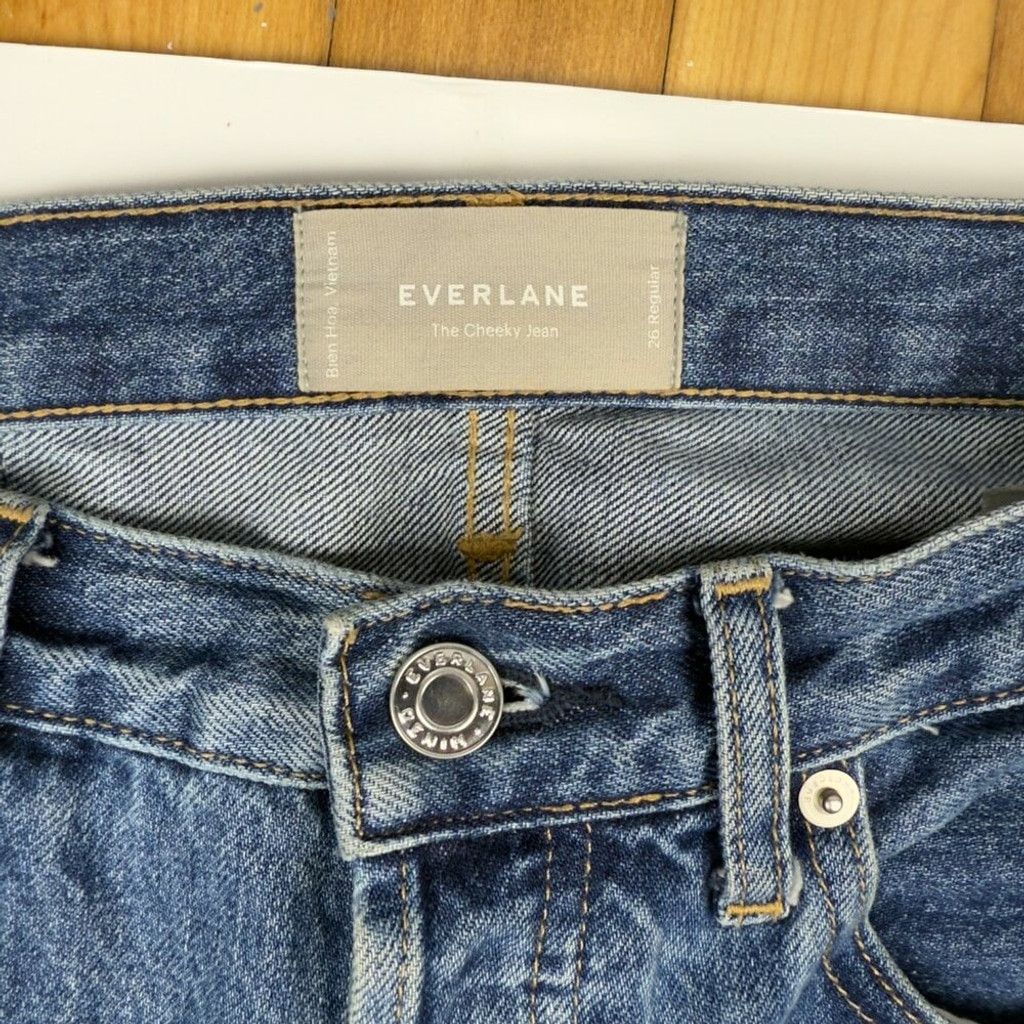 Everlane EVERLANE The Cheeky Jeans Contemporary Medium Denim sz 28 R Size 26" / US 2 / IT 38 - 4 Thumbnail