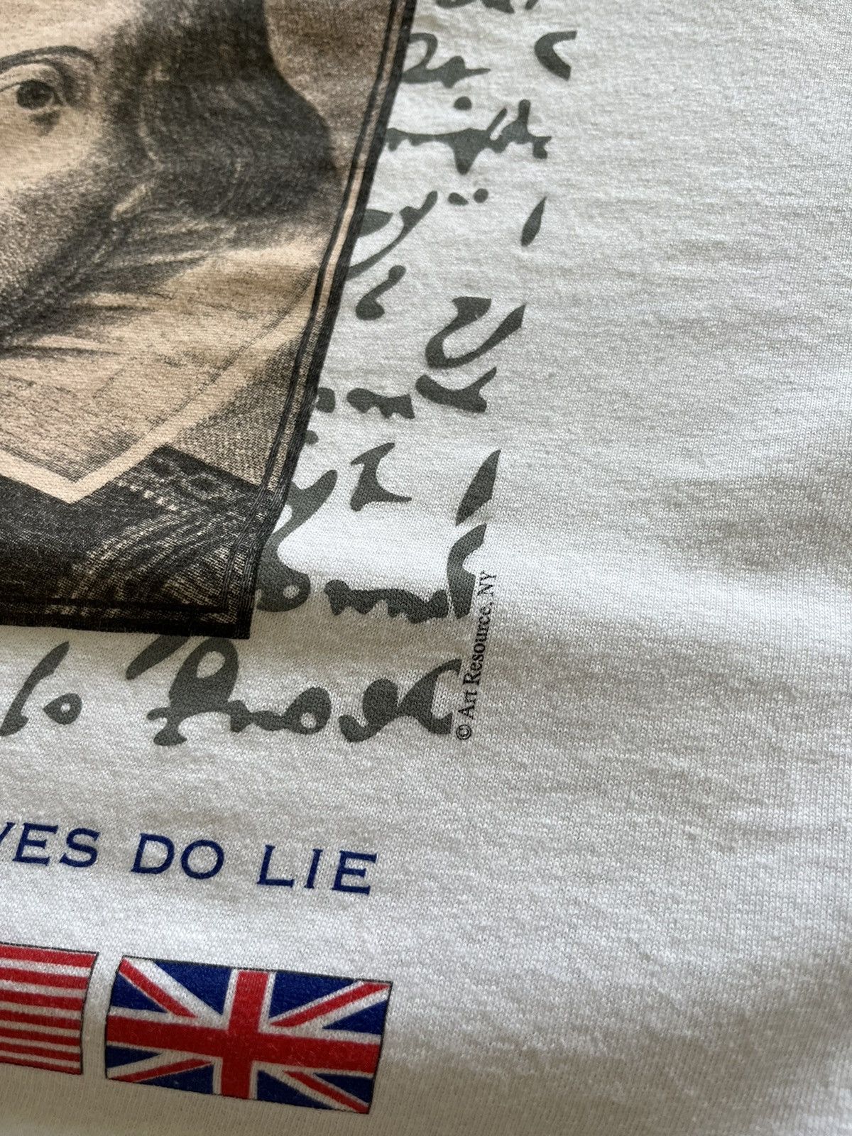 Anvil VINTAGE Y2K WILLIAM SHAKESPEARE ART T-SHIRT Size US L / EU 52-54 / 3 - 6 Thumbnail
