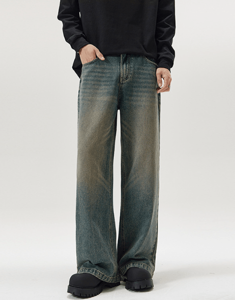 Japanese Brand American loose oversize distressed straight baggy jeans Size US 32 / EU 48 - 1 Thumbnail