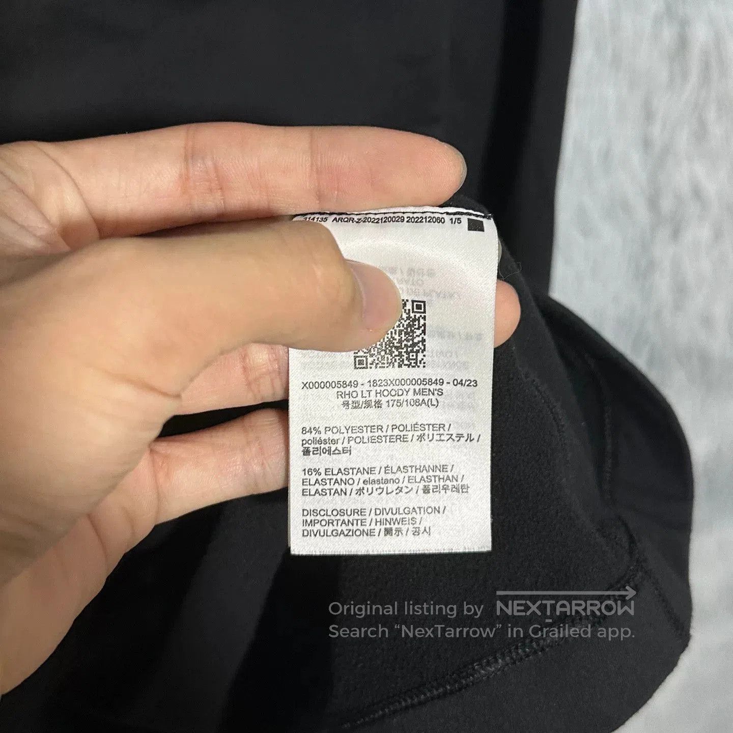 Arc'teryx arcteryx rho lt hoody black size large. Size US L / EU 52-54 / 3 - 6 Thumbnail