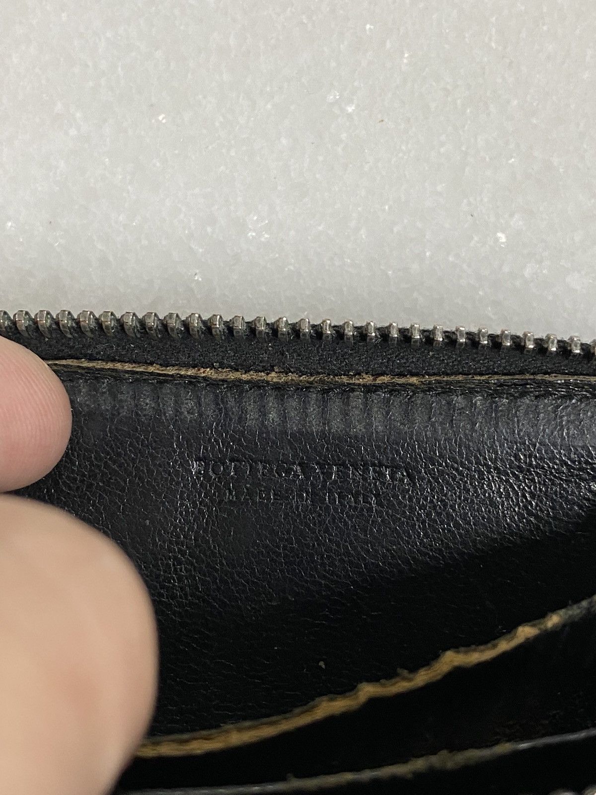 Bottega Veneta × Vintage Bottega Veneta Black Wallet Pouch Preowned Size ONE SIZE - 7 Thumbnail