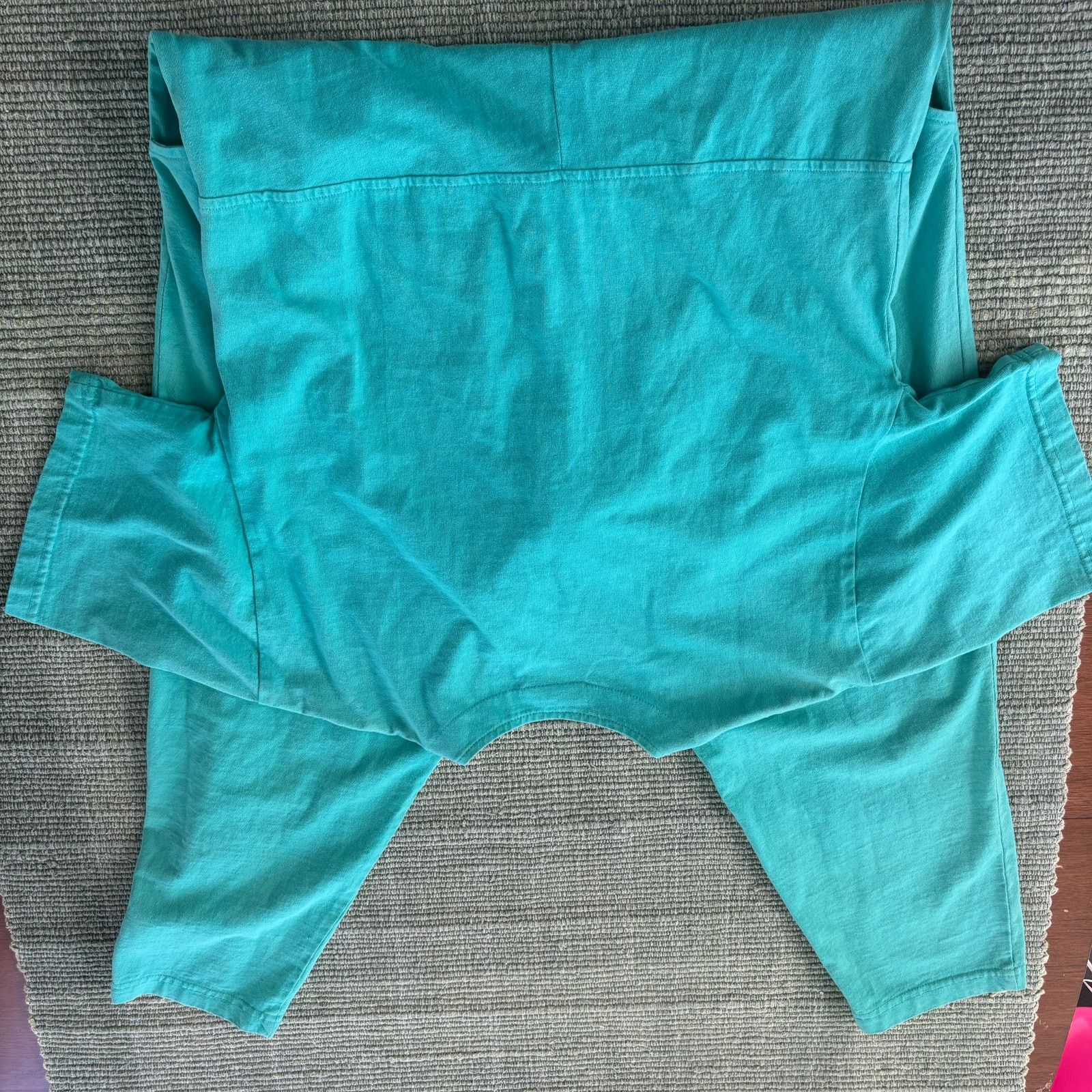 Vintage Vintage 80s 90s Blue Cactus Teal Women's Jumpsuit/Romper Size 28" / US 6 / IT 42 - 6 Thumbnail