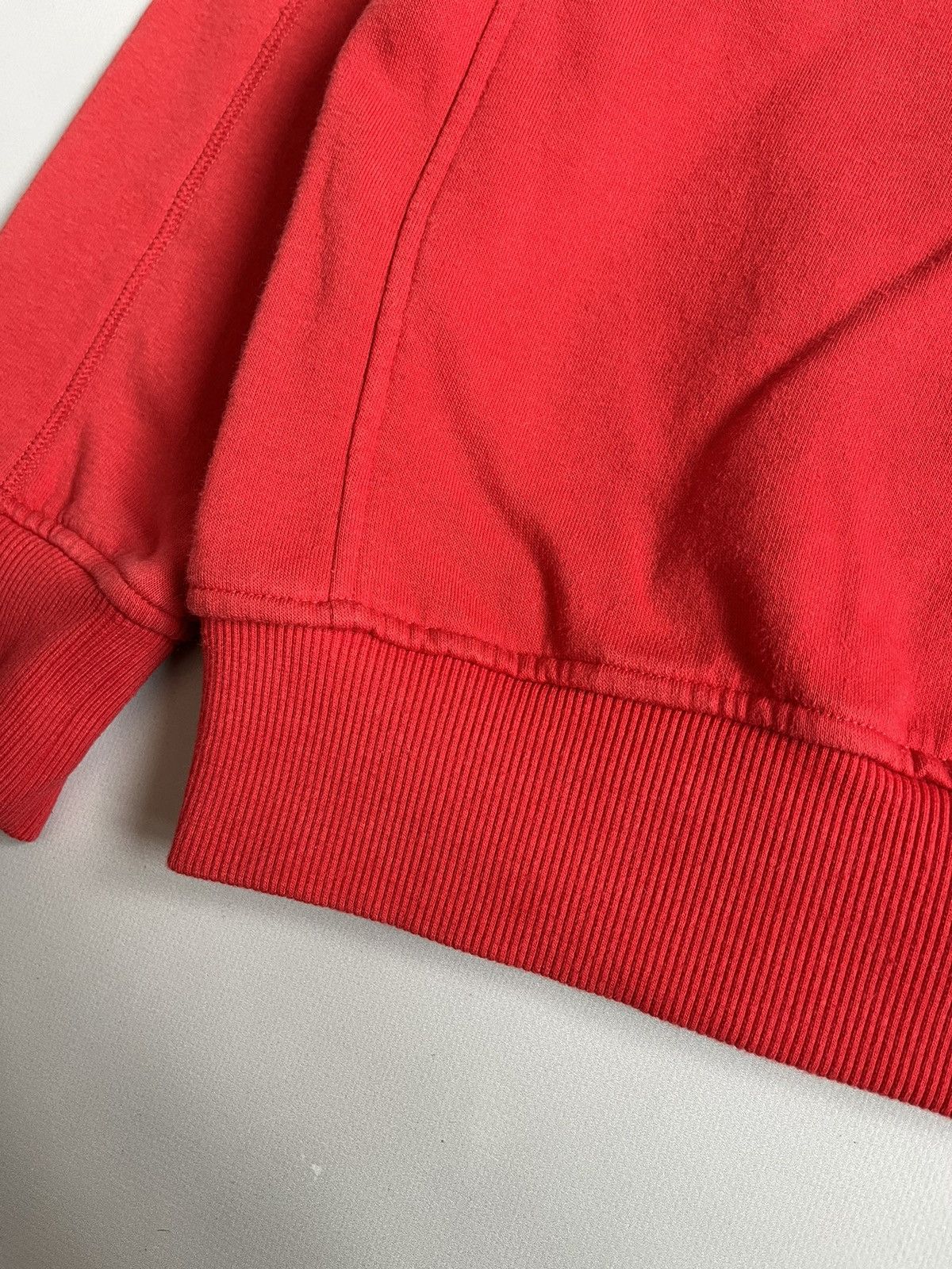 Nike × Vintage Vintage Y2K Unisex Nike Big Swoosh Red Sweatshirt Size US M / EU 48-50 / 2 - 14 Thumbnail