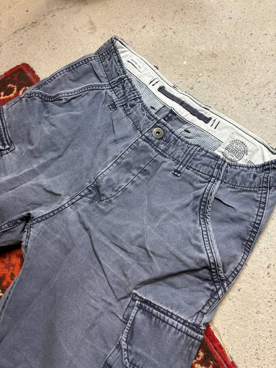 Jack & Jones × Vintage Vintage Y2K Jake Jones Cargo Mikitary Style Shorts Size US 33 - 2 Thumbnail