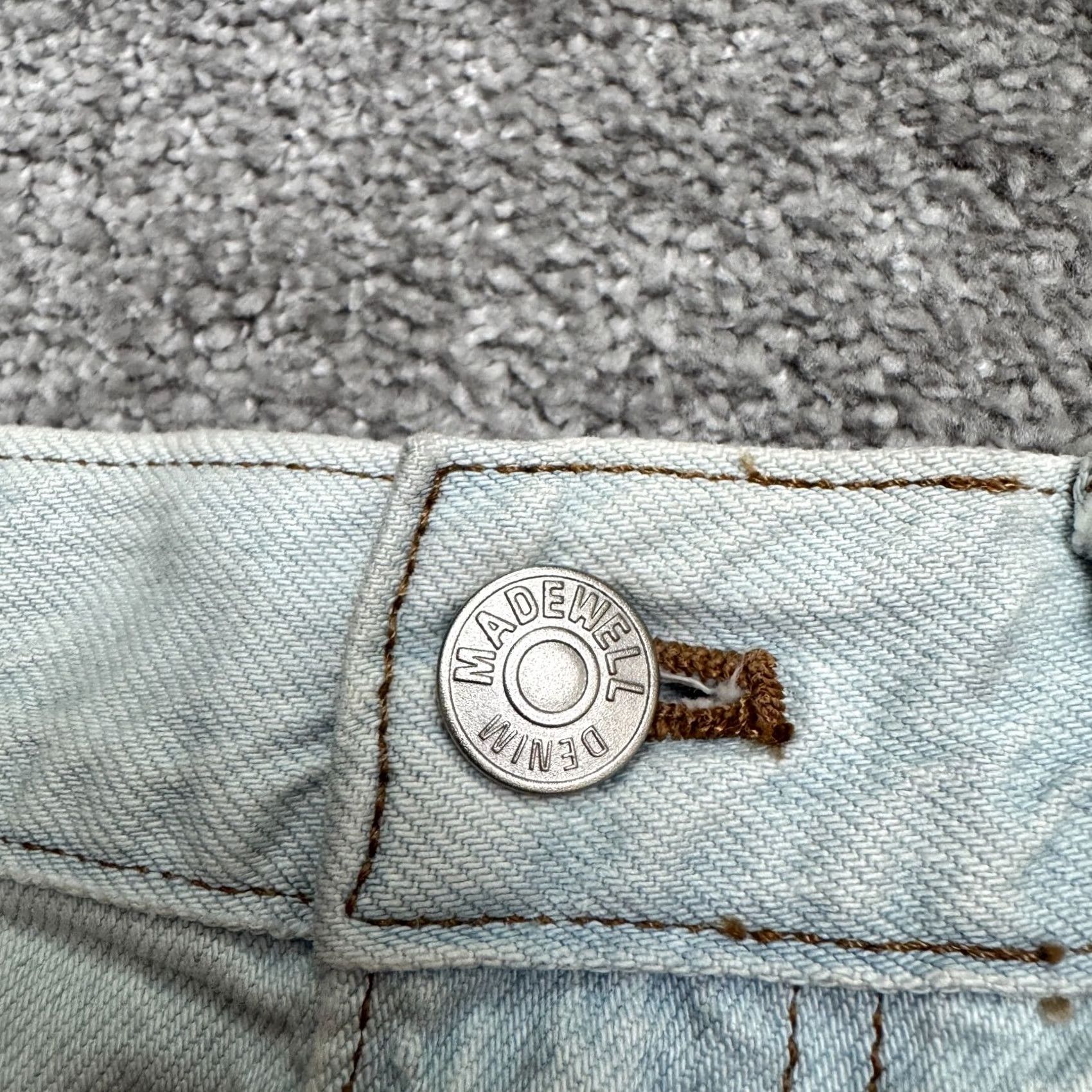 Madewell Madewell Jeans Womens 27 Blue The Slouchy Boyjean Distressed Denim Acid Light Wash Size 27" / US 4 / IT 40 - 4 Thumbnail