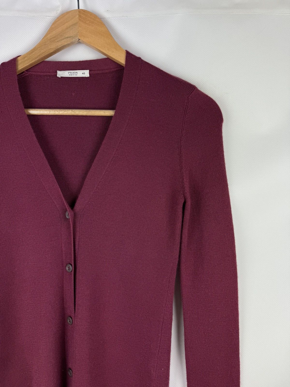 Prada Prada Ladies Cashmere Silk Long Sleeve Cardigan Sweater Size S / US 4 / IT 40 - 5 Thumbnail