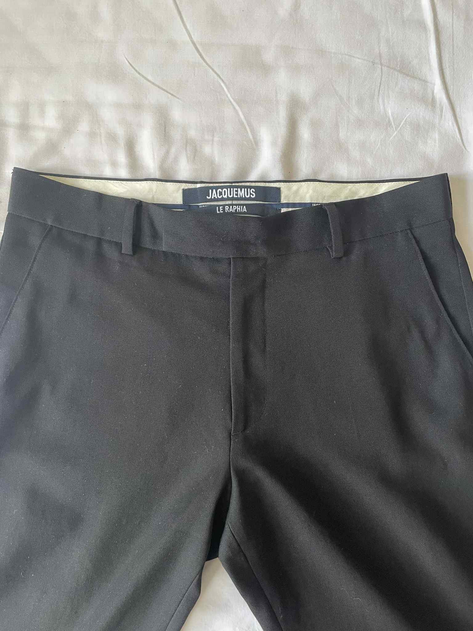 Jacquemus Black Le Raphia 'Le Pantalon Feijoa' Trousers Size US 34 / EU 50 - 5 Thumbnail