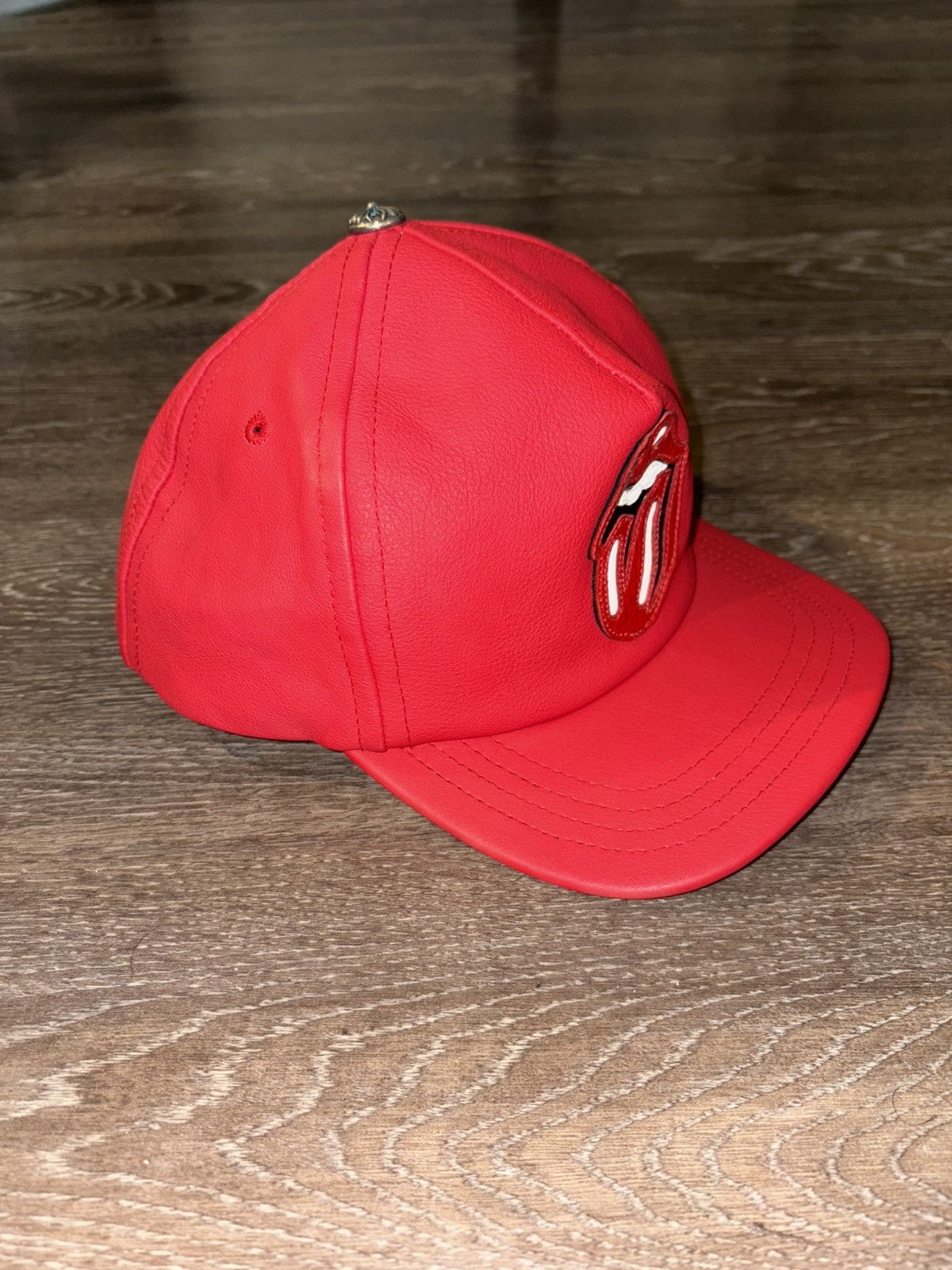 Chrome Hearts Rolling Stones Leather Cap Size ONE SIZE - 3 Thumbnail