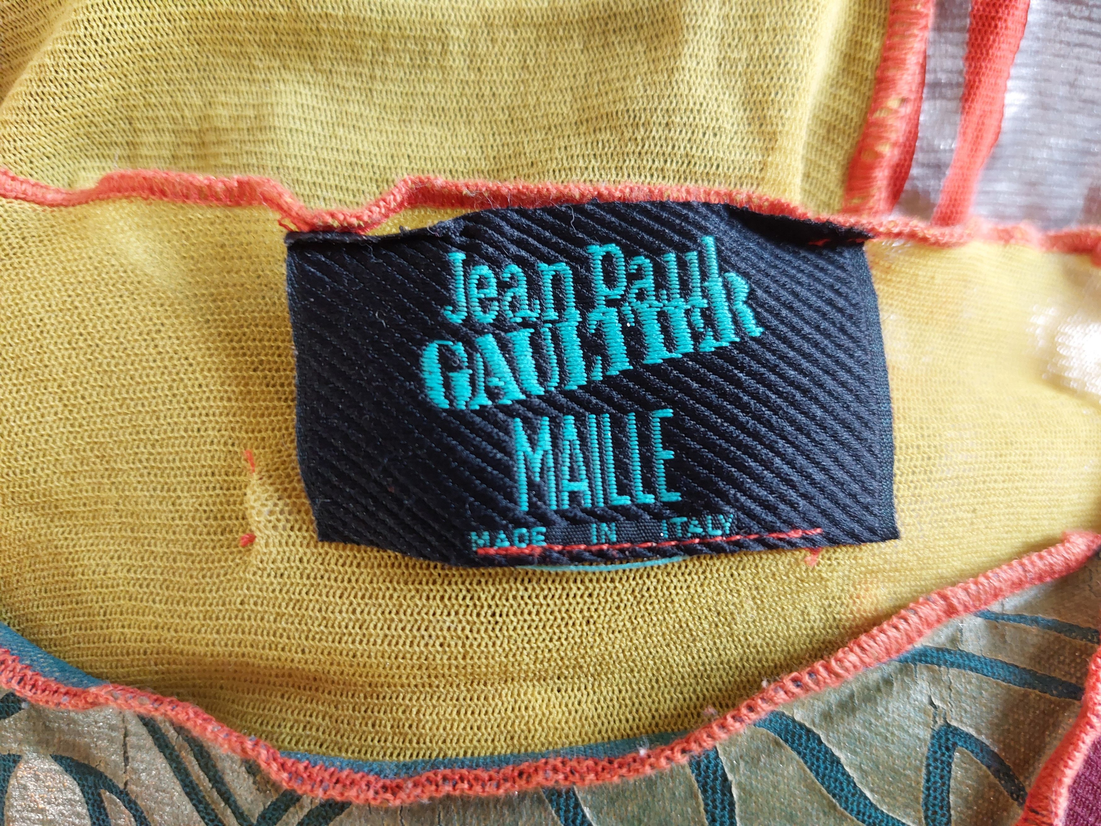 Jean Paul Gaultier Jean Paul Gaultier Metal Runway Mesh Cyberbaba Maori Top Size US S / EU 44-46 / 1 - 9 Thumbnail