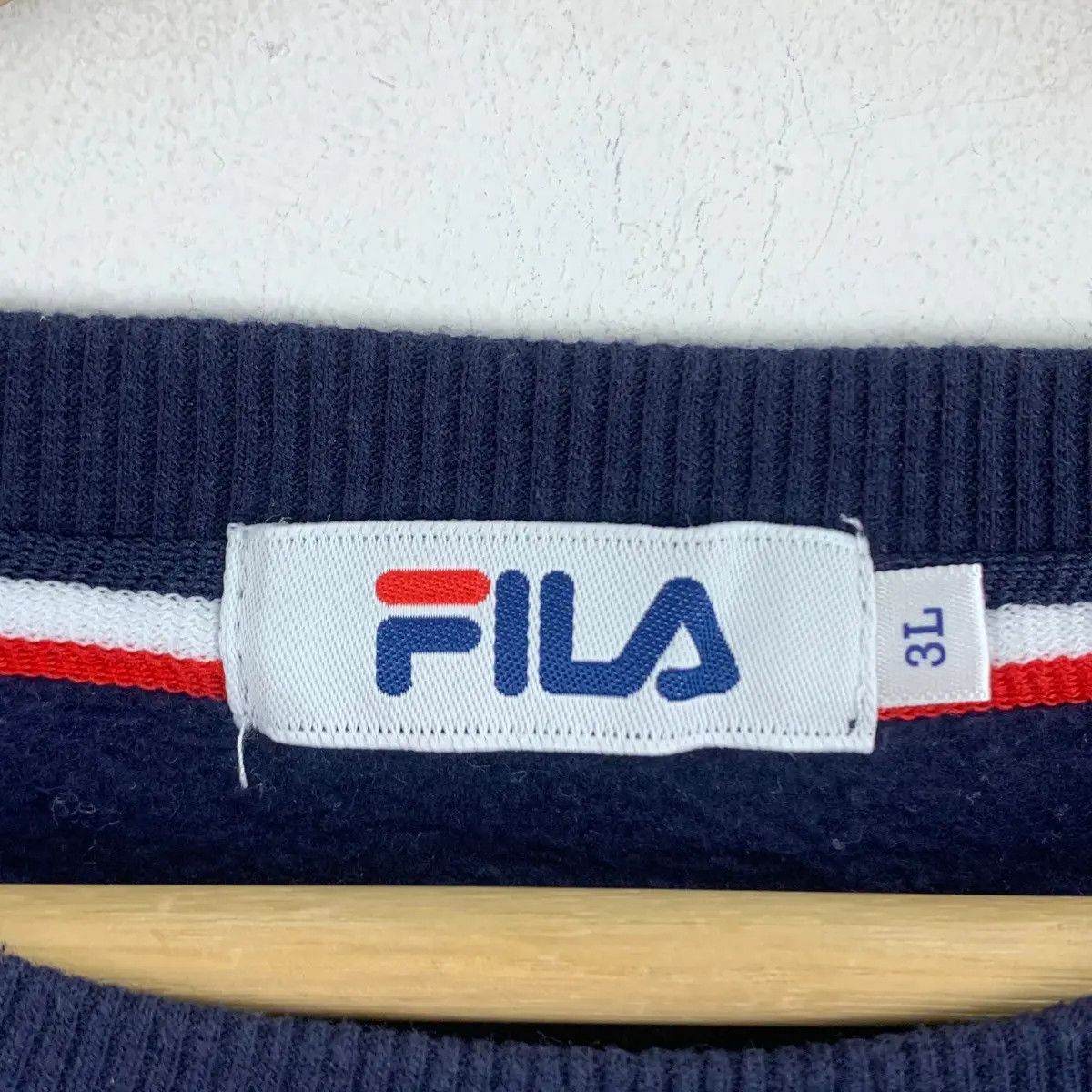 Fila Vintage FILA BIELLA ITALIA Embroidered Logo Sweatshirt Size 3XL / US 20-22 - 6 Thumbnail