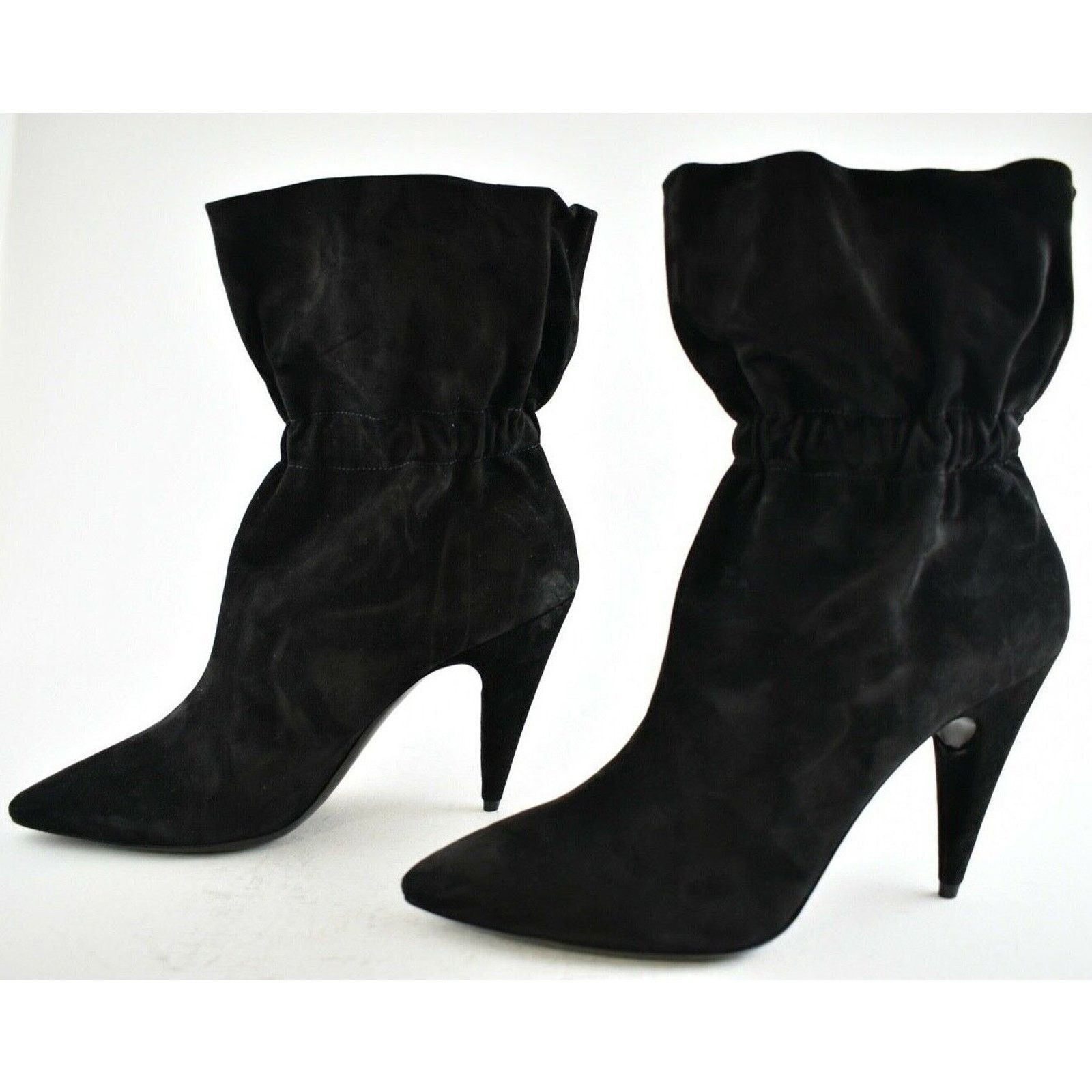 Yves Saint Laurent Saint Laurent YSL Etienne 95 Black Suede Runway Elastic Size US 12 / IT 42 - 10 Thumbnail