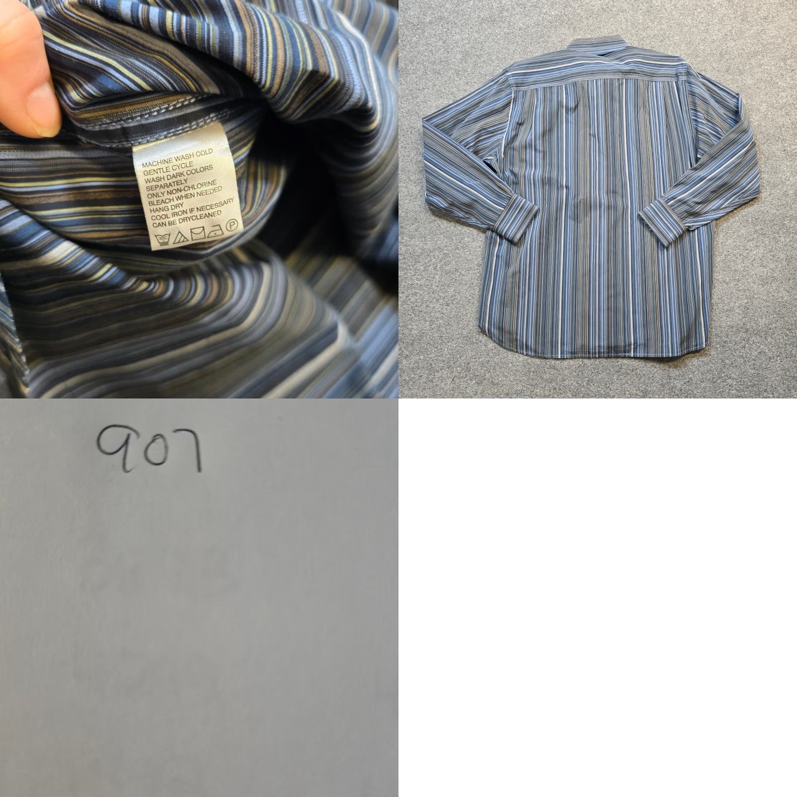 Tommy Bahama Tommy Bahama Shirt Mens Size Large Blue Striped Button Long Sleeve Casual Career Shirt Size US L / EU 52-54 / 3 - 8 Thumbnail