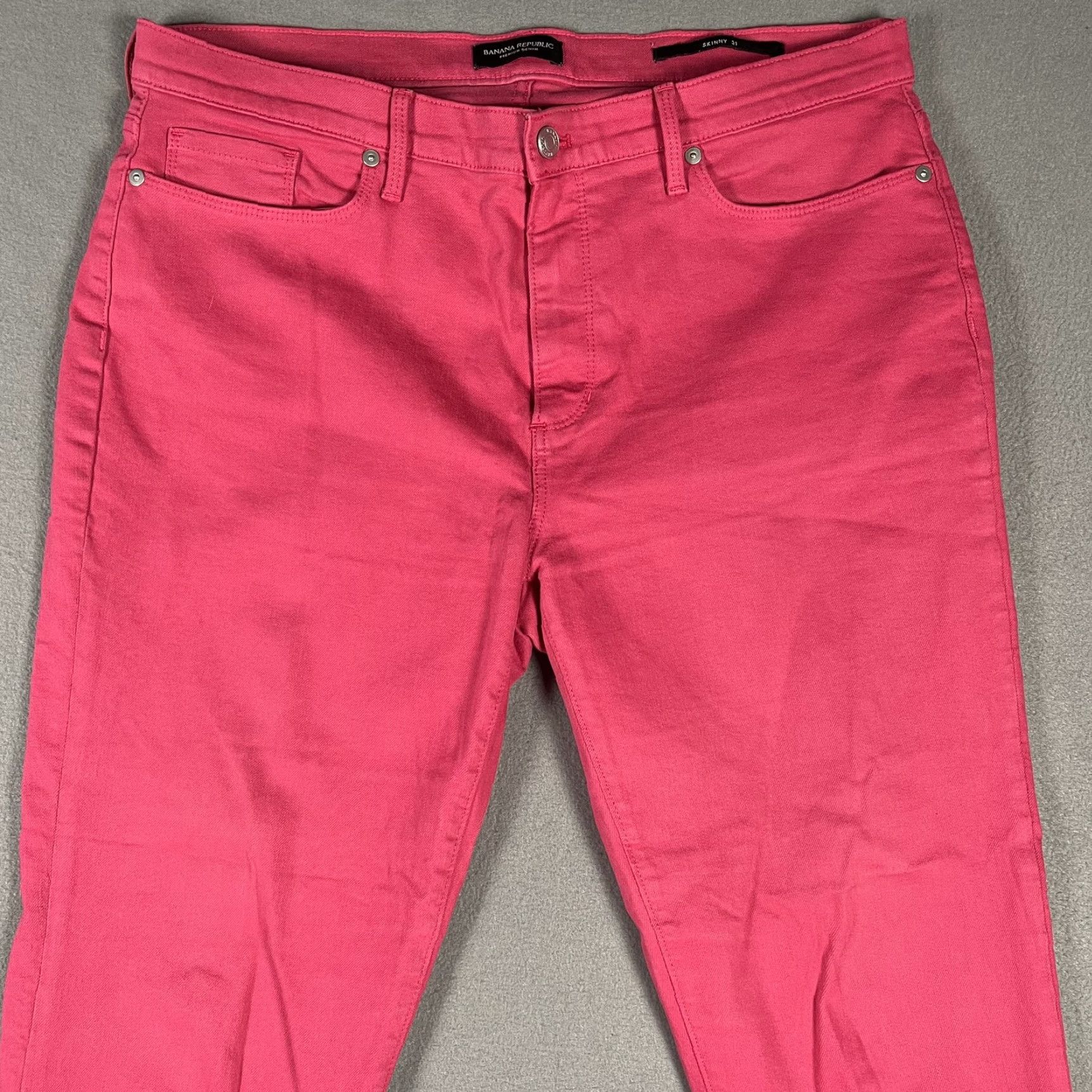 Banana Republic Banana Republic Pants Mens 31 Pink Skinny Fit Stretch Chino Casual Modern Style Size US 31 - 2 Thumbnail