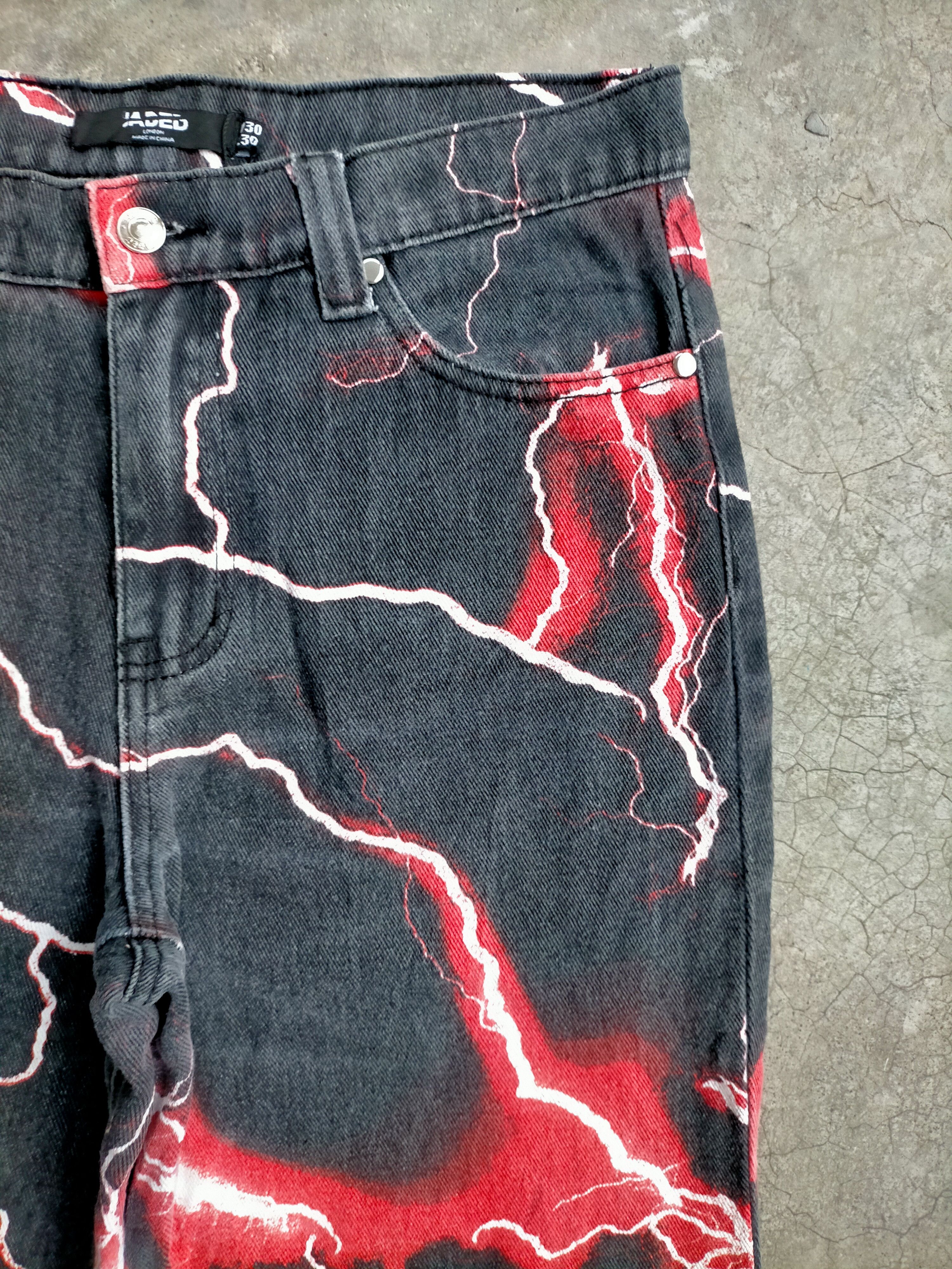 Jaded London BNWT Jaded London Lightning Denim Pants Size US 32 / EU 48 - 5 Thumbnail