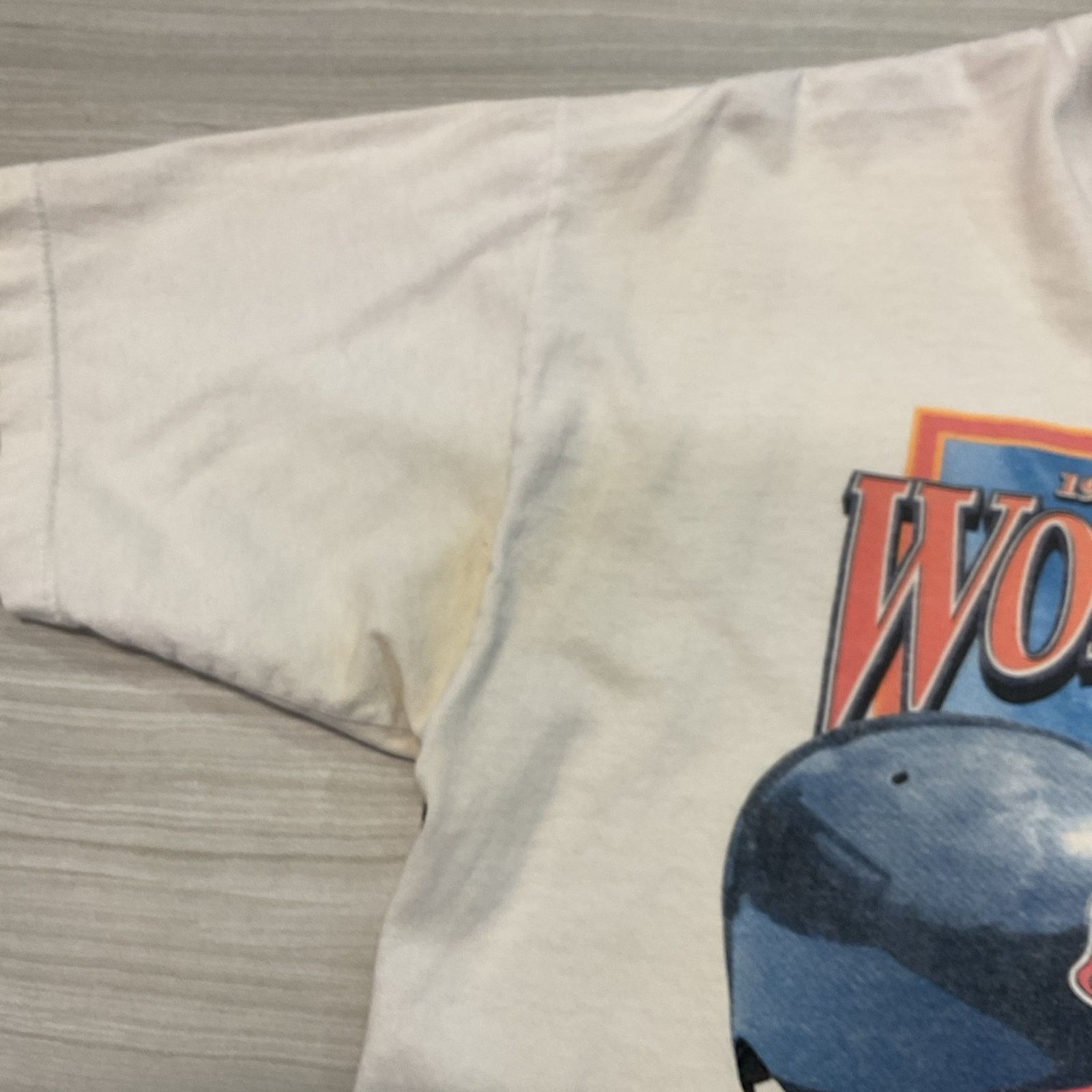 Starter 1997 MLB World Series Indians vs Marlins Vintage T-Shirt Size US L / EU 52-54 / 3 - 5 Thumbnail