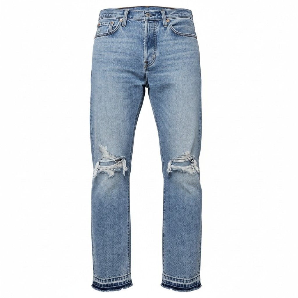 Levi's Levi's 501 Original Distressed Button-Fly Frayed Jean 28/30 Size 28" / US 6 / IT 42 - 1 Thumbnail