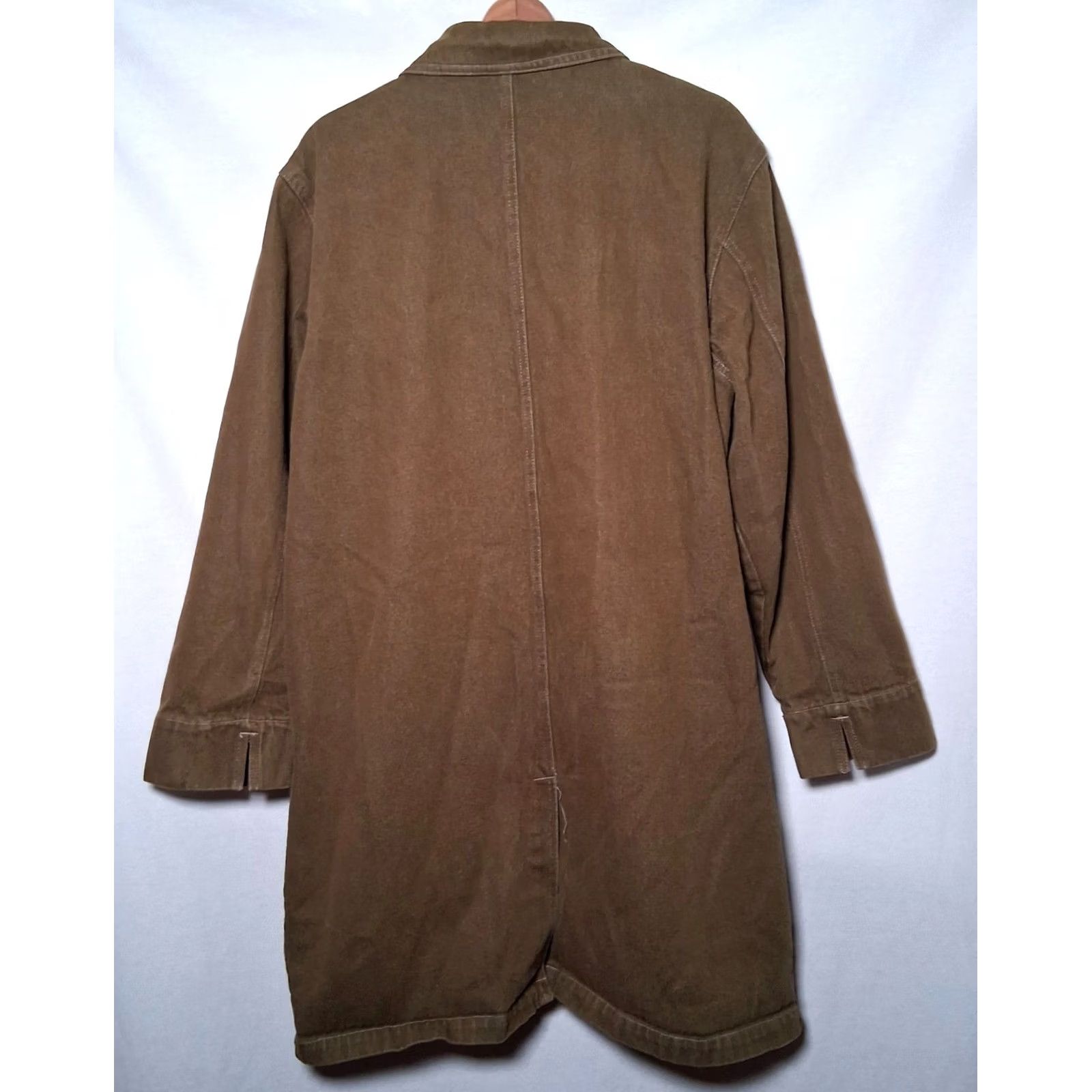 Denim & Co. VINTAGE Denim & Co Trench Coat Jacket Women Plus 1X Army Green Utility Denim Coat Jacket Army Grunge 90s Mens Womens Size XL / US 12-14 / IT 48-50 - 3 Thumbnail