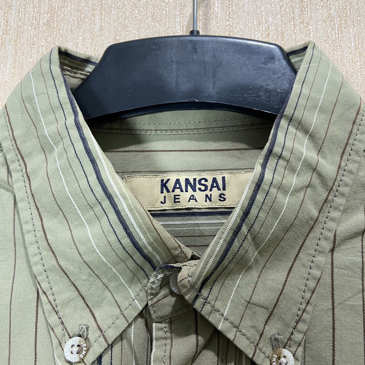 Japanese Brand Kansai Yamamoto Striped Shirt Size US M / EU 48-50 / 2 - 4 Thumbnail