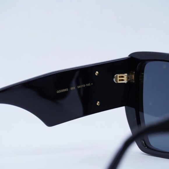 Gucci Gucci GG0956S 003 Sunglasses Black Square Frame, Grey Lenses Size ONE SIZE - 8 Thumbnail