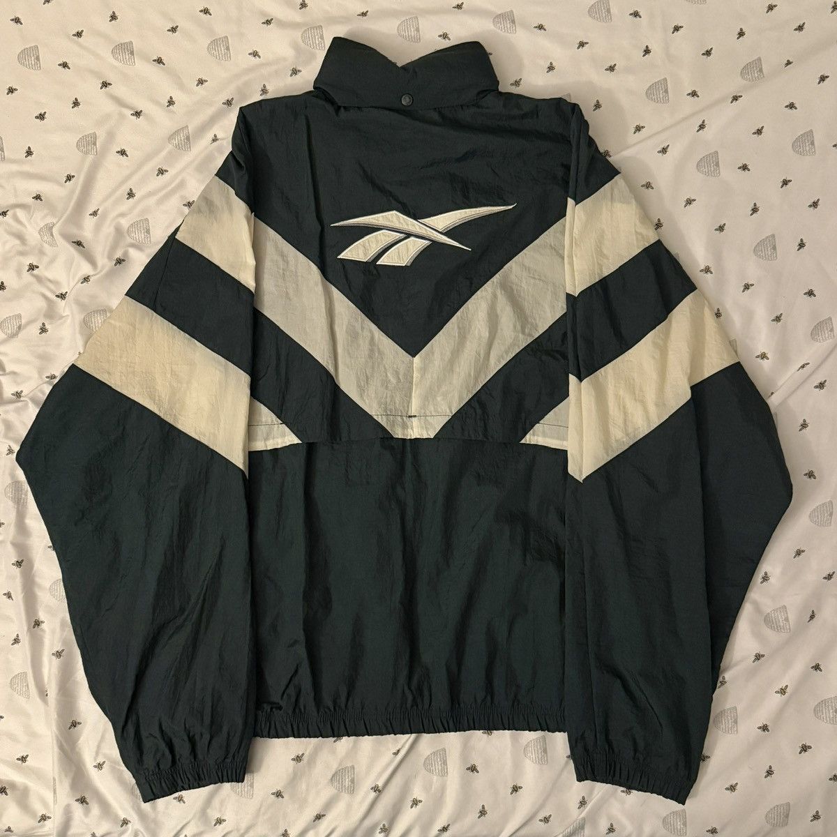 Reebok × Vintage Green Reebok Hooded Track Jacket Size US M / EU 48-50 / 2 - 2 Thumbnail