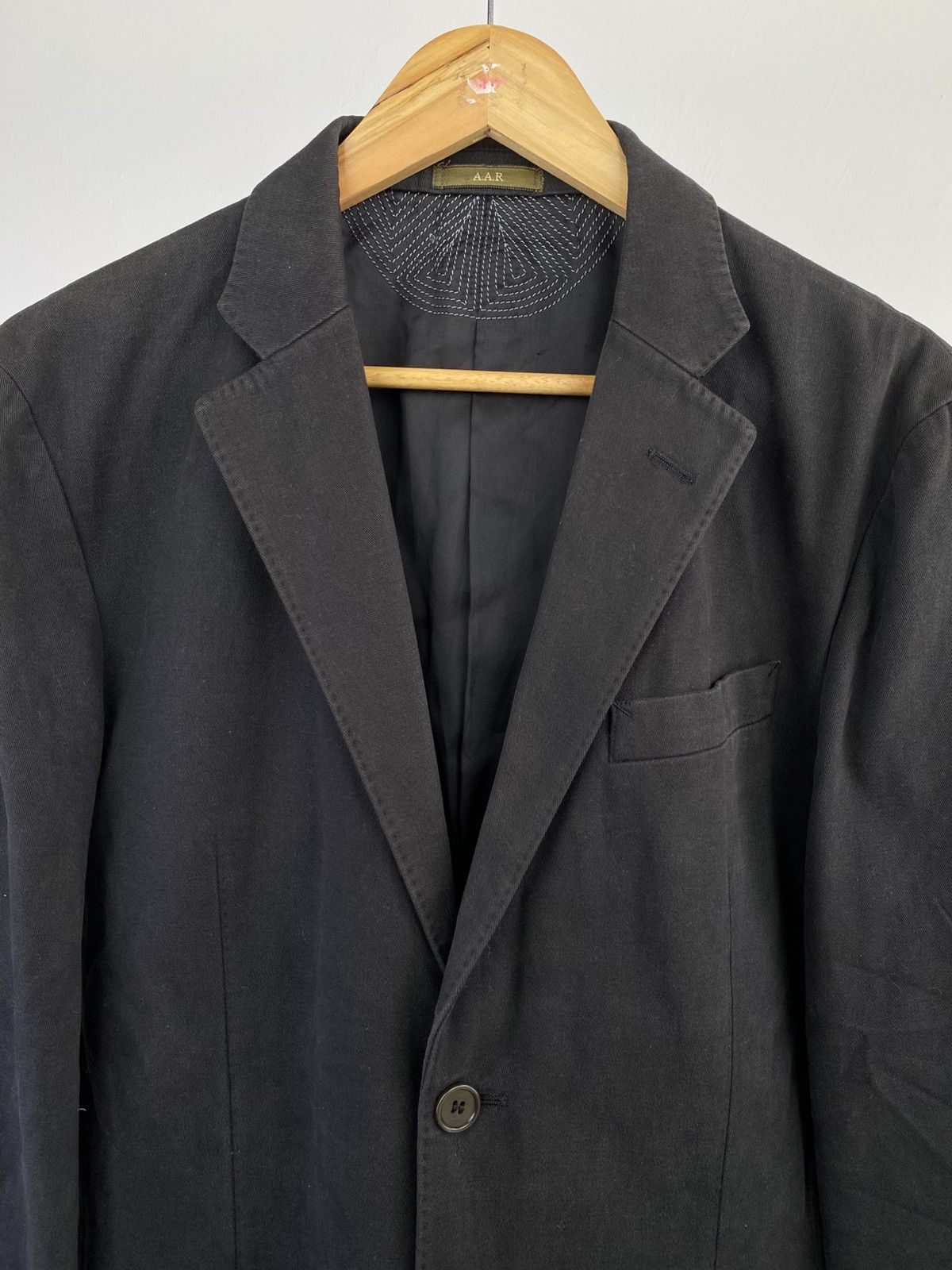 Yohji Yamamoto Vintage 90's A.A.R Yohji Design Studio Cotton Blazer Jacket Size US L / EU 52-54 / 3 - 5 Thumbnail