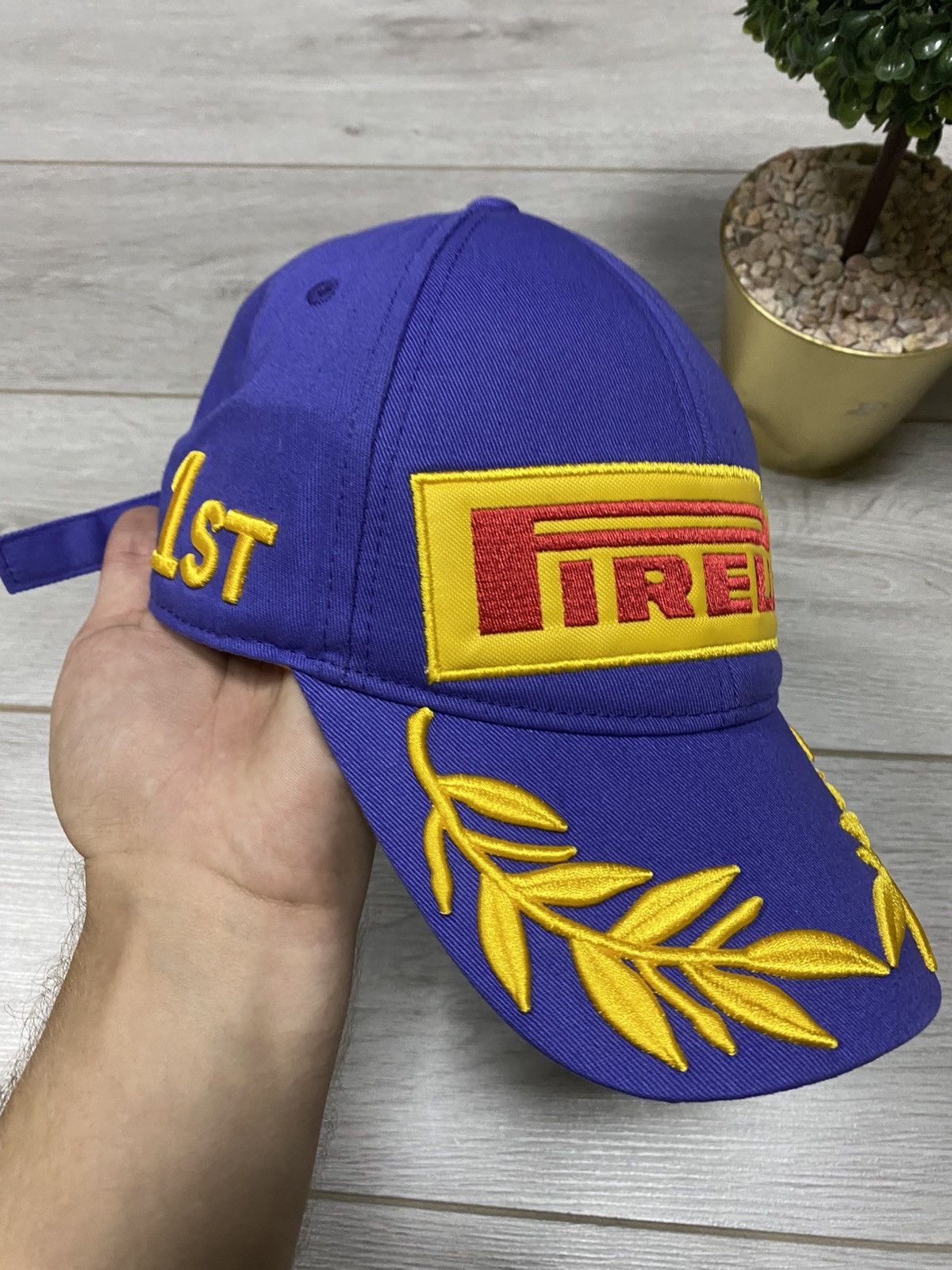 Pirelli Pirelli NEW🔥 gradient spell out racing cap big logi Size ONE SIZE - 5 Thumbnail