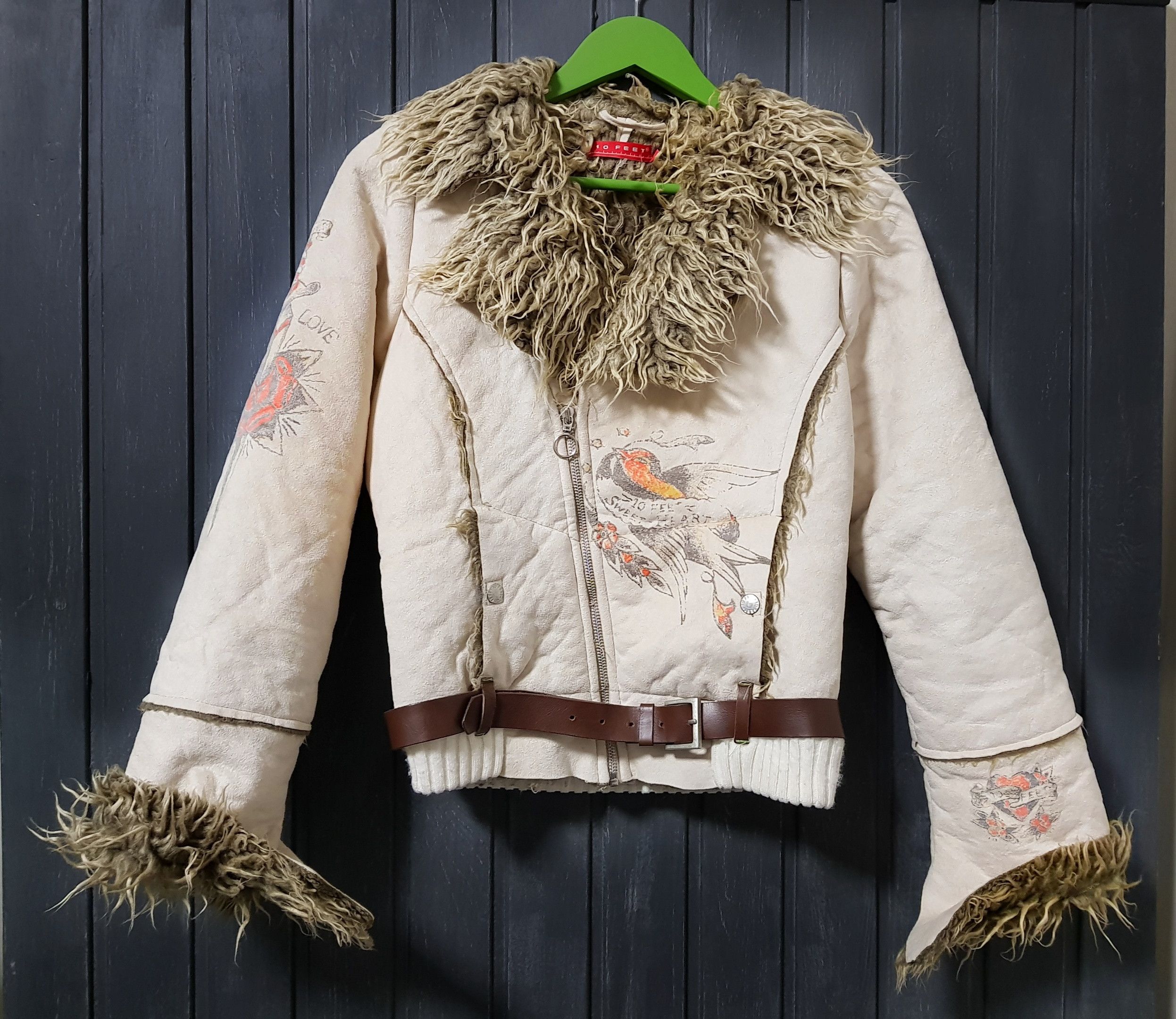 Other Faux Leather/Suede Faux Fur-lined Moto-Jacket Size M / US 6-8 / IT 42-44 - 1 Thumbnail