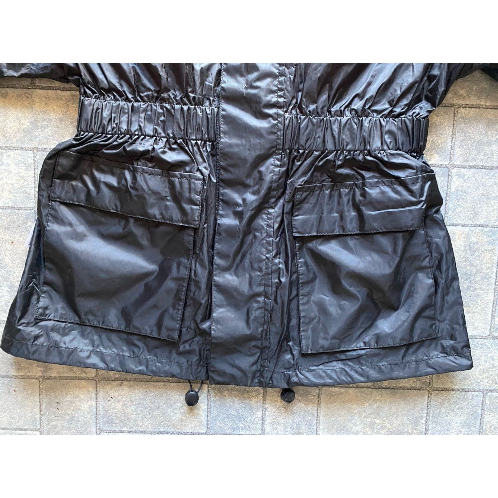 Vintage VINTAGE Jafrum MEDIUM Women's Reflective Waterproof Jacket Black/Orange NEW WITH TAGS Size M / US 6-8 / IT 42-44 - 3 Thumbnail
