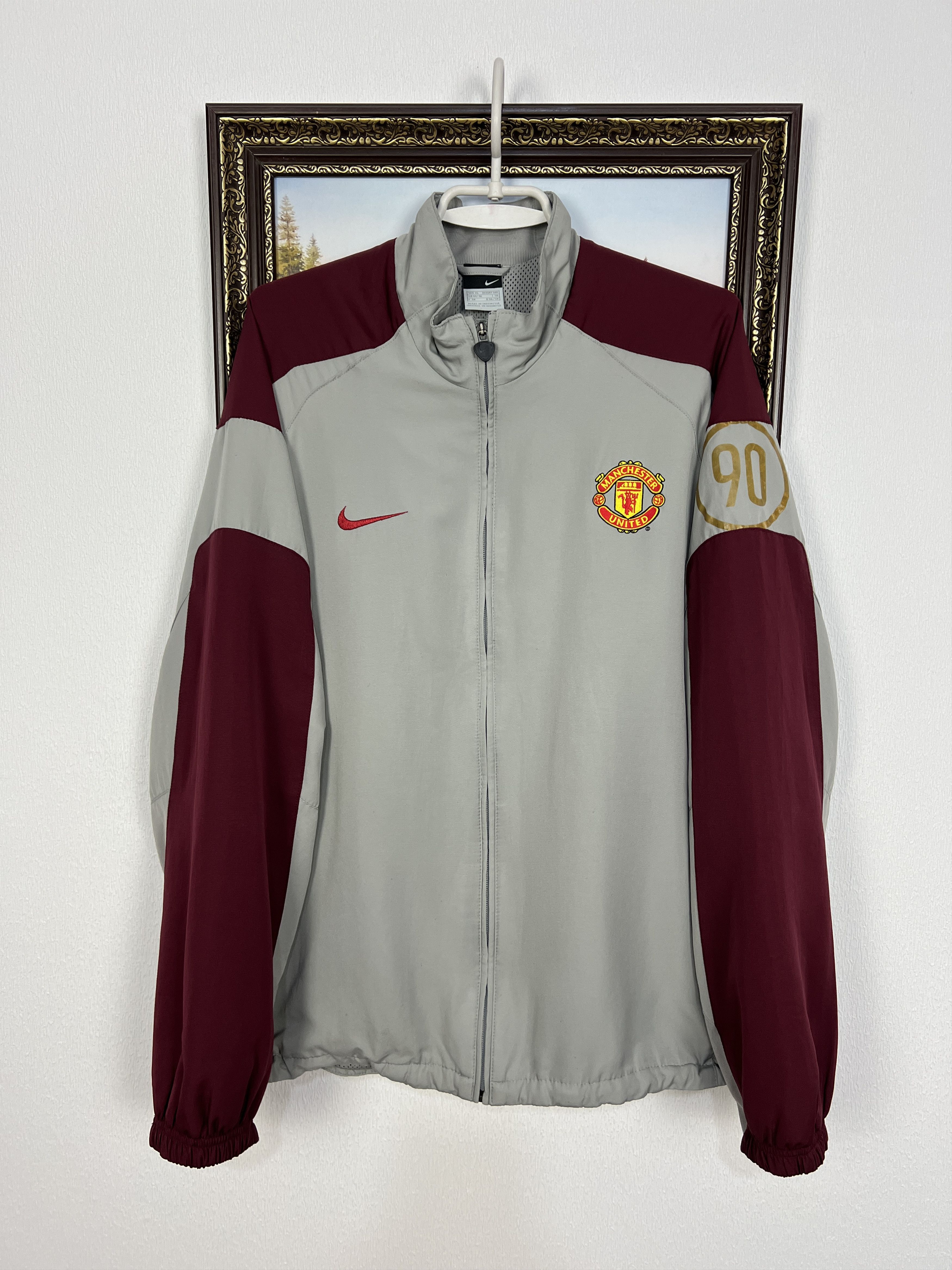 Nike Vintage Nike Manchester United Football Jacket Soccer Size US XL / EU 56 / 4 - 1 Thumbnail