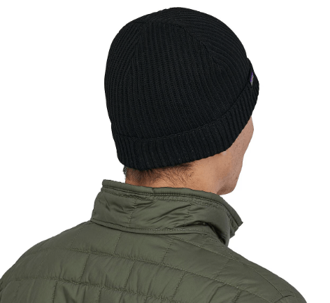 Patagonia Patagonia Fishermans Rolled Beanie Black NEW W/TAGs Unisex Size ONE SIZE - 4 Thumbnail