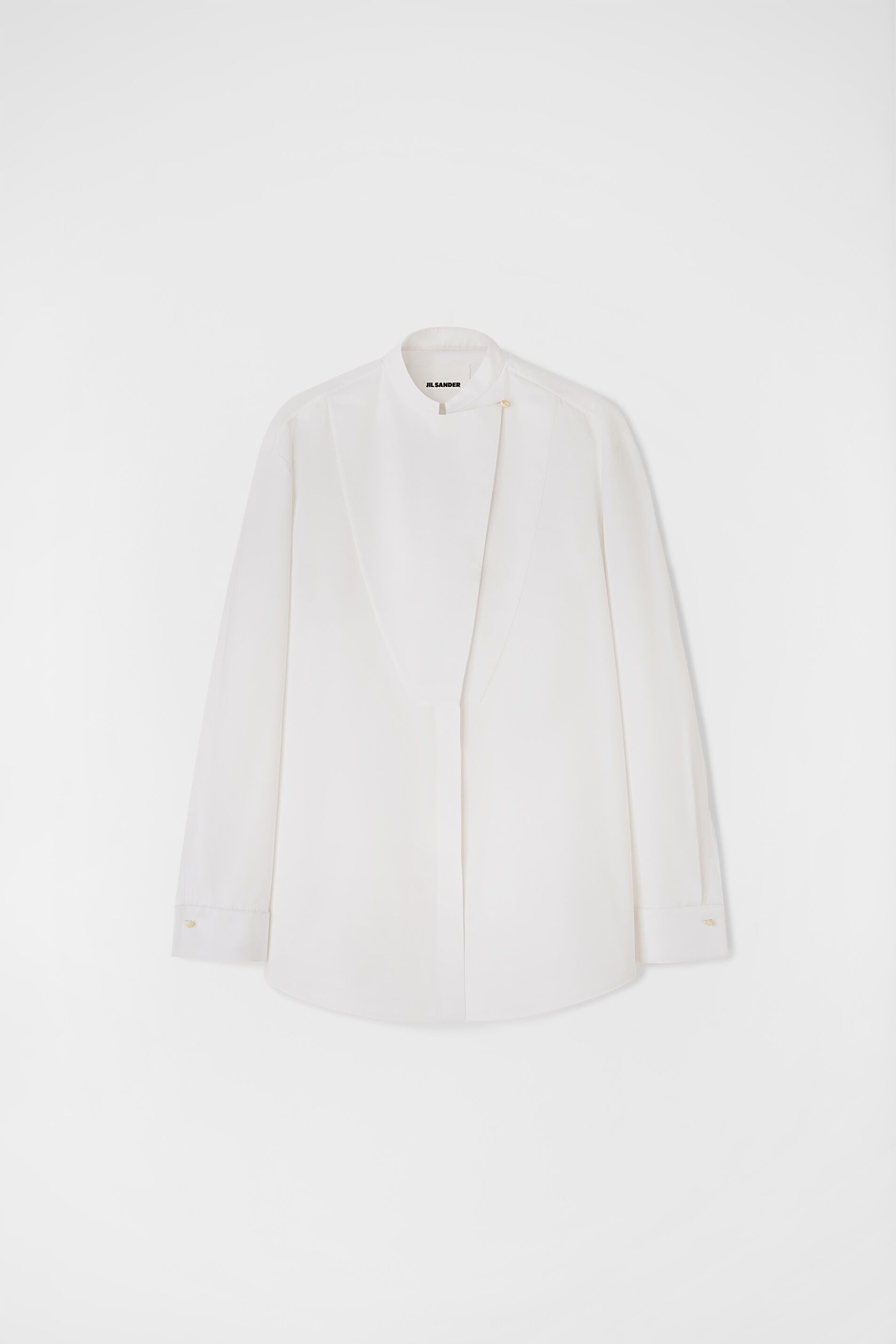 Jil Sander o1y1025 Solid Color Shirt in White Size S / US 4 / IT 40 - 1 Thumbnail