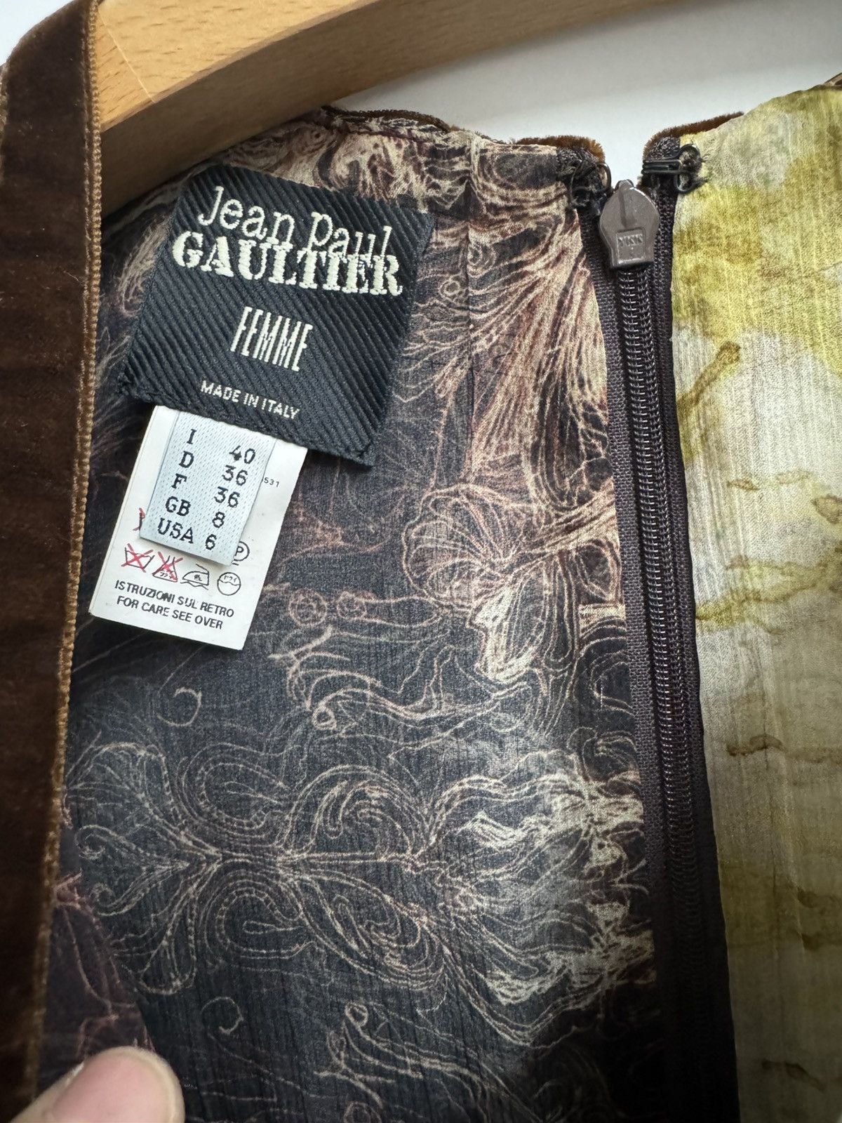 Jean Paul Gaultier Jean Paul Gaultier Femme Pleated Silk Print Dress – IT 40 Size S / US 4 / IT 40 - 3 Thumbnail