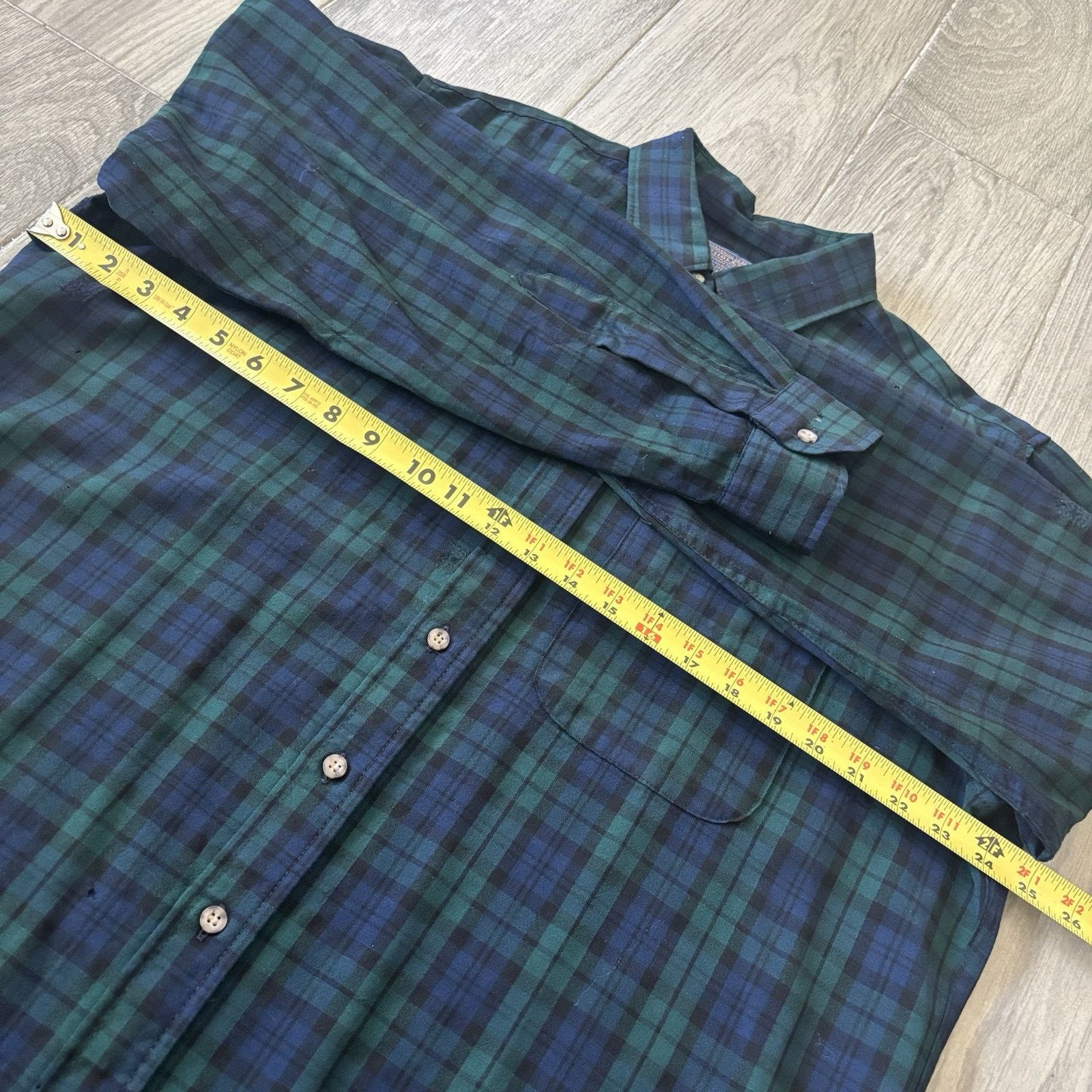 Pendleton Vintage 70’s Sir Pendleton Wool Shirt Tartan Green Men’s XL Size US XL / EU 56 / 4 - 11 Thumbnail