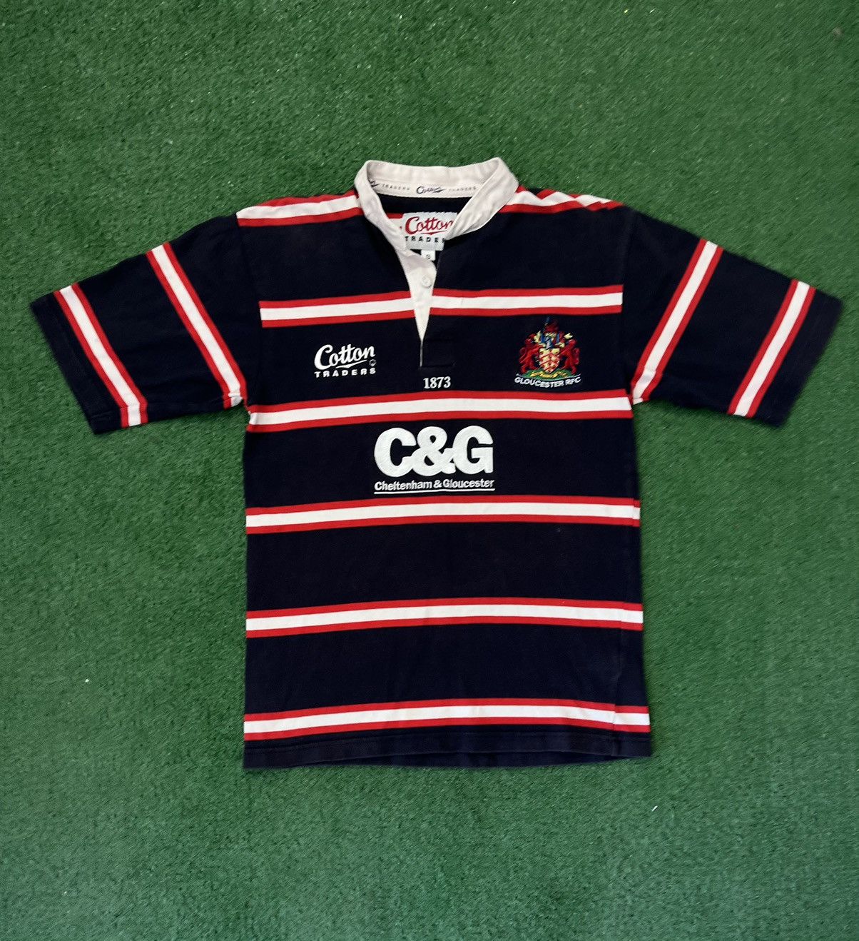 Cotton Traders × Vintage Cotton Traders Gloucester Rugby Jersey Vintage Size US S / EU 44-46 / 1 - 1 Thumbnail