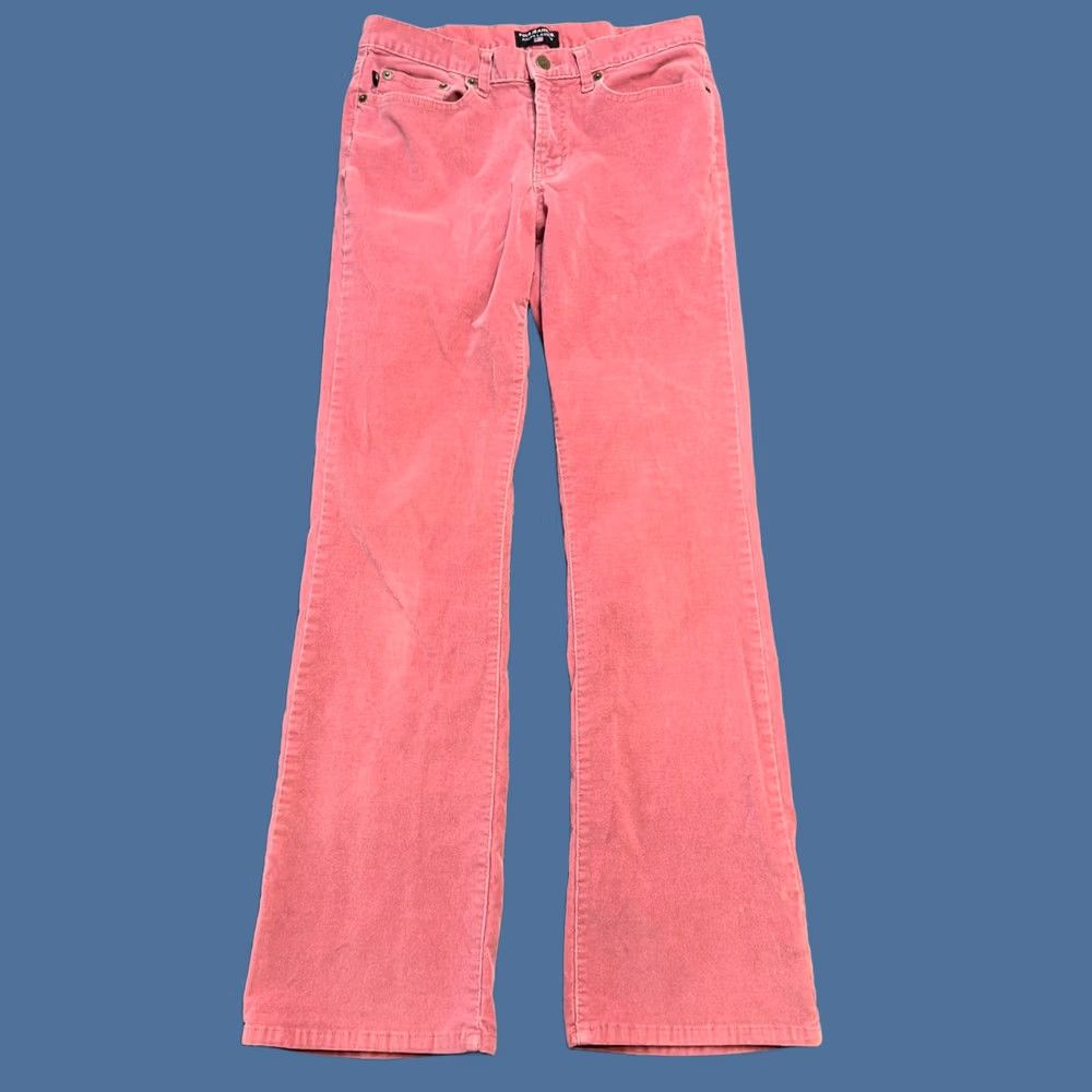 Ralph Lauren VTG Ralph Lauren Polo Jeans Co Corduroy Pants Womens 4 Rose Pink Bootcut Y2K Size 27" / US 4 / IT 40 - 1 Thumbnail