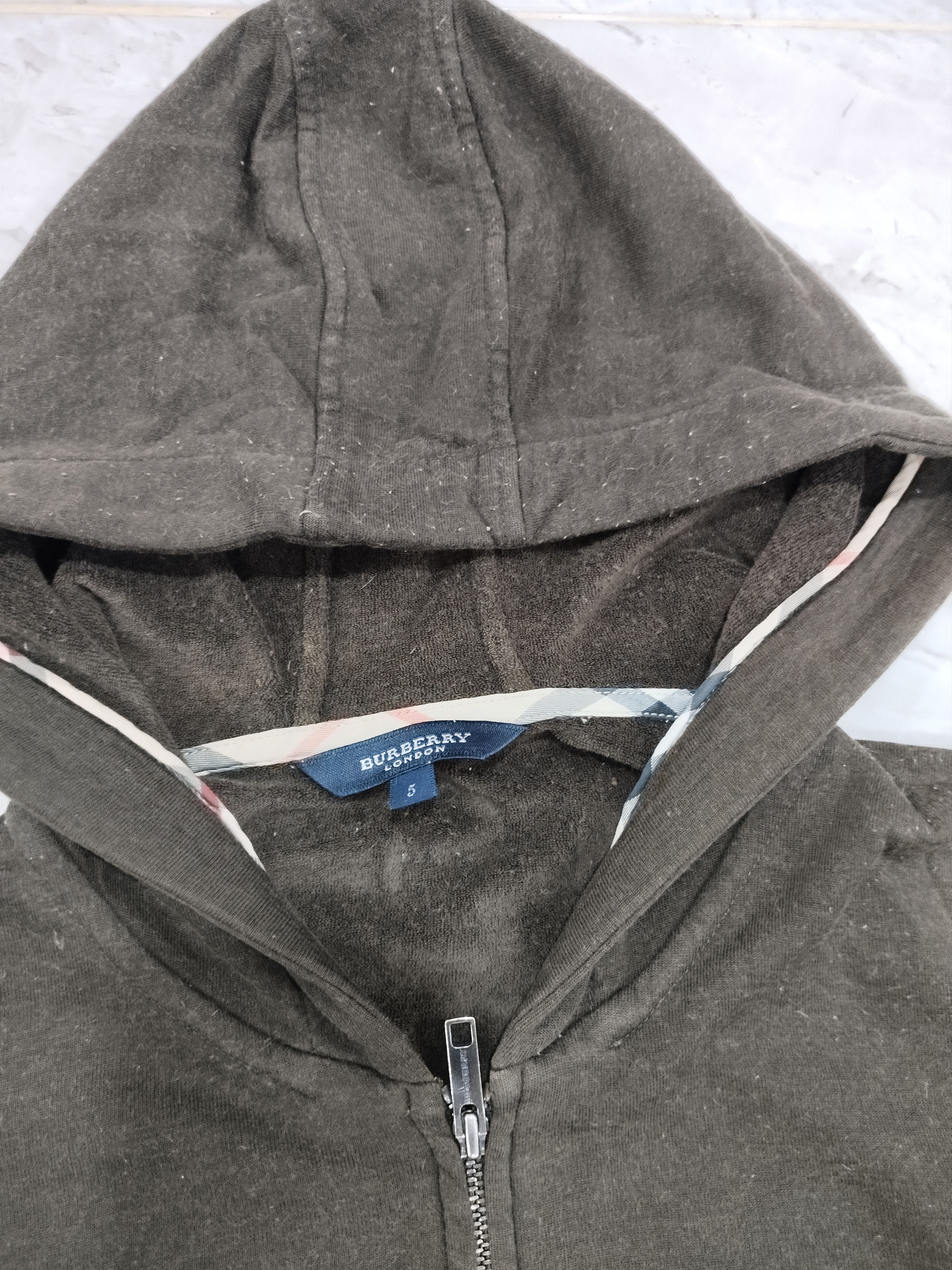 Burberry × Japanese Brand Burberry Zipper Hooded Sweater Size US L / EU 52-54 / 3 - 3 Thumbnail