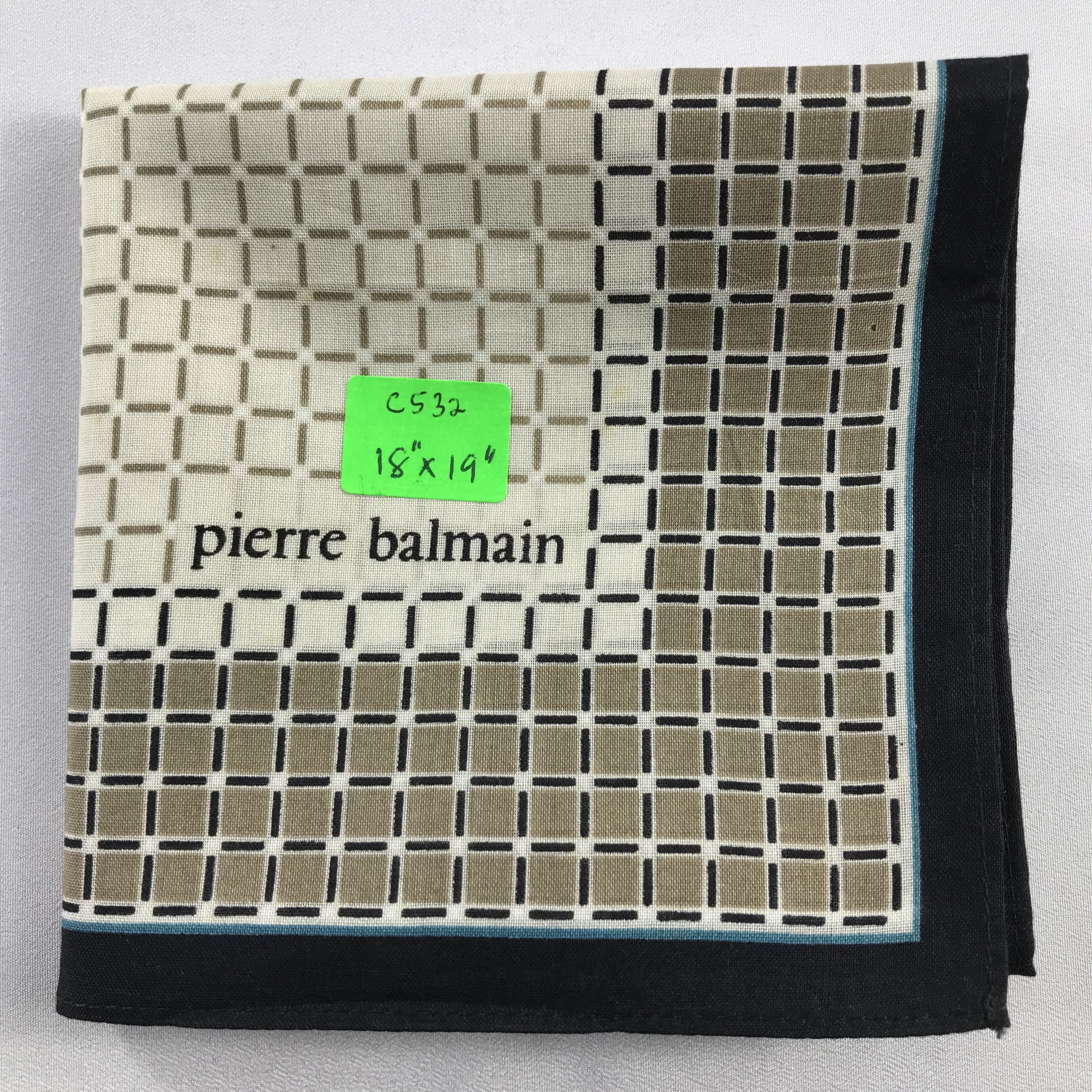 Pierre Balmain Pierre Balmain Handkerchief / Bandana / Neckerchief C532 Size ONE SIZE - 7 Thumbnail