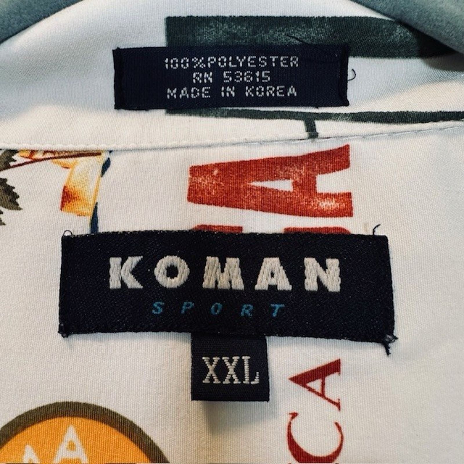 Koman Koman Sport Hawaiian XXL Button Shirt Jamaica/Rum/Motigo Bay Size US XXL / EU 58 / 5 - 2 Thumbnail