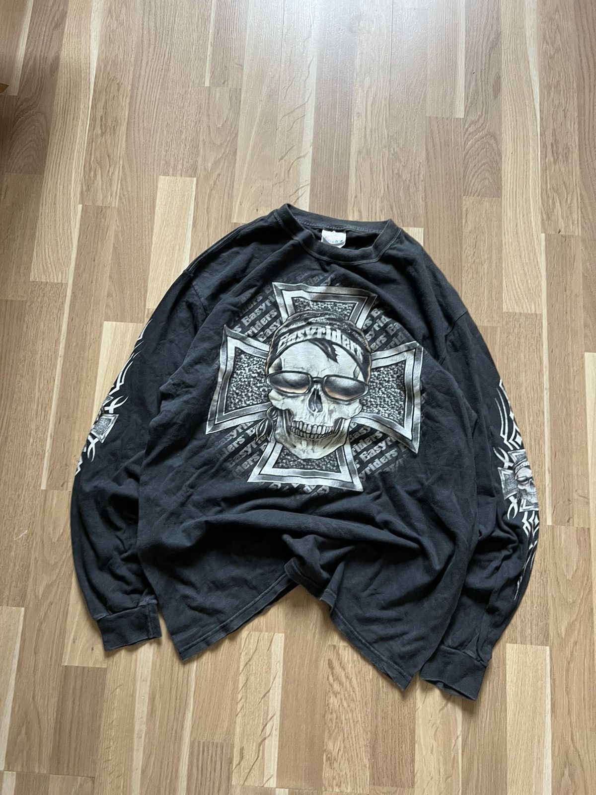 Band Tees Easy rider vintage avant garde punk long sleeve skull 90s Size US L / EU 52-54 / 3 - 2 Thumbnail