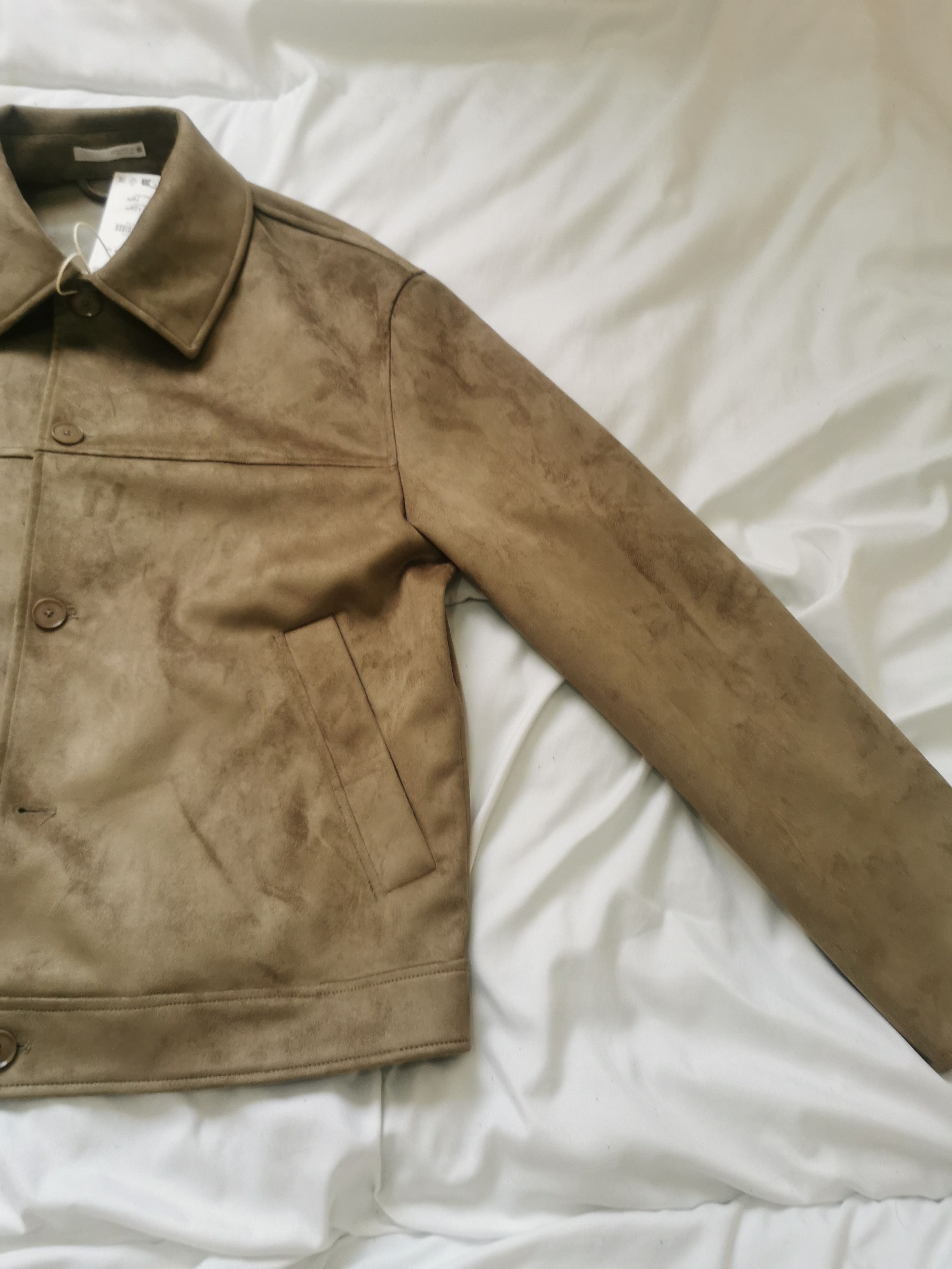 Zara Zara brown faux suede jacket size man medium Size US M / EU 48-50 / 2 - 4 Thumbnail