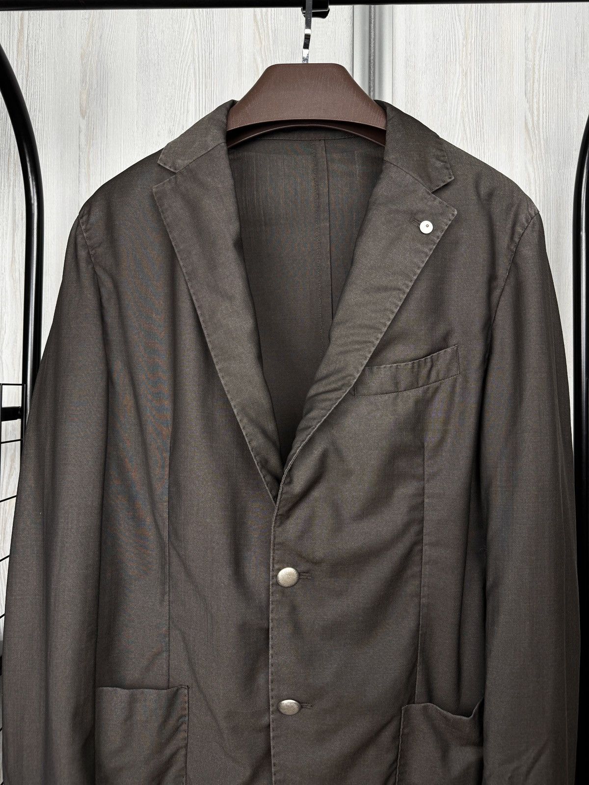 L.B.M. 1911 L.B.M 1911 Tailored Wool Mohair 2 button light blazer 50 Size 40R - 3 Thumbnail