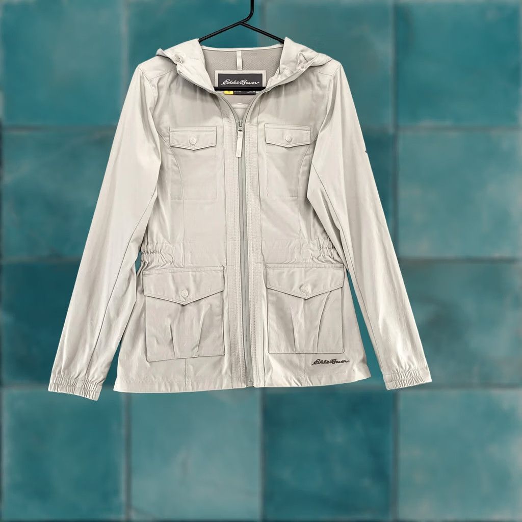 Eddie Bauer Eddie Bauer Jacket Womens XS Beige Hooded Nylon Stretch Travex Atlas 2.0 Size XS / US 0-2 / IT 36-38 - 1 Thumbnail
